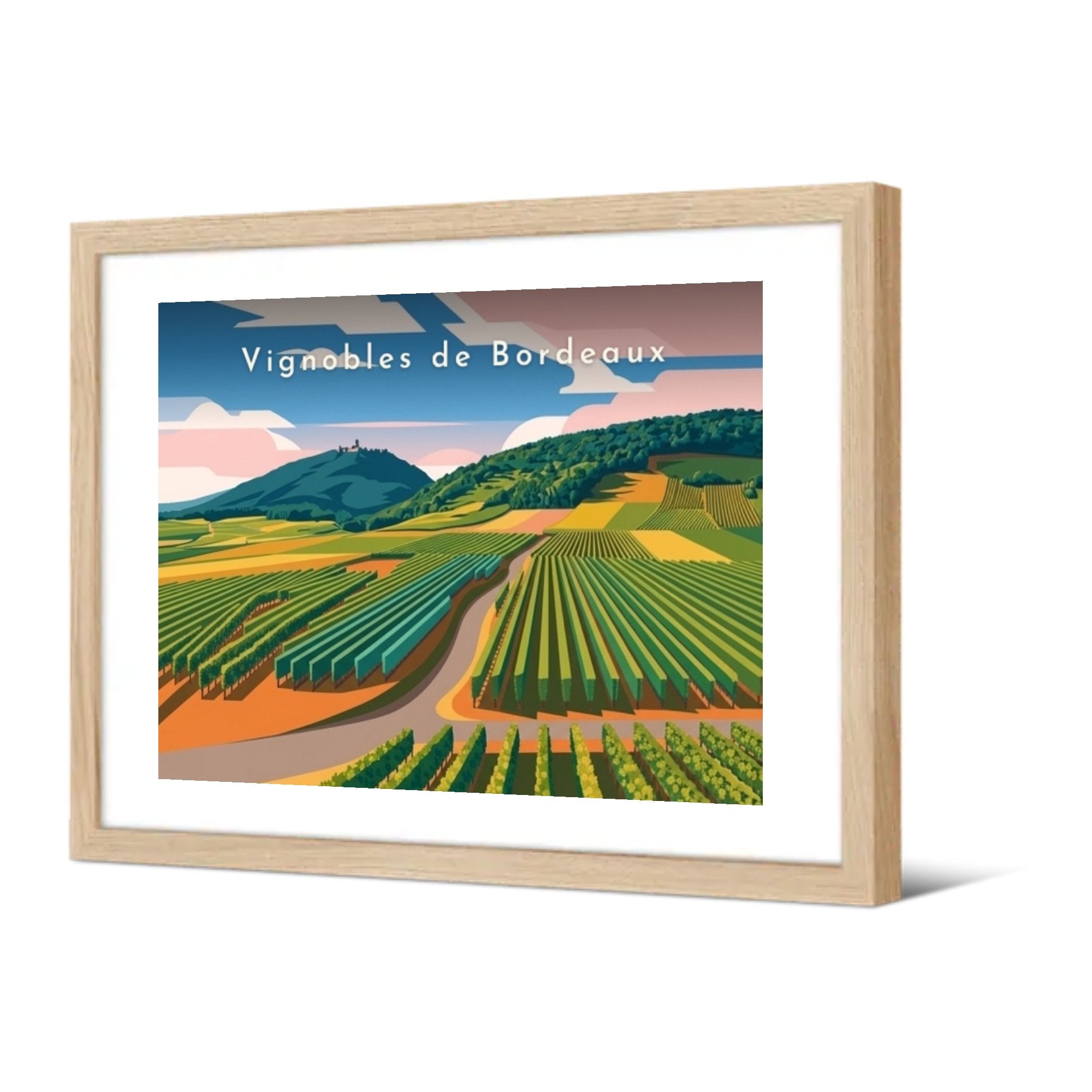 Vignobles de Bordeaux — Pôdevache, encadrée, vue de trois quarts