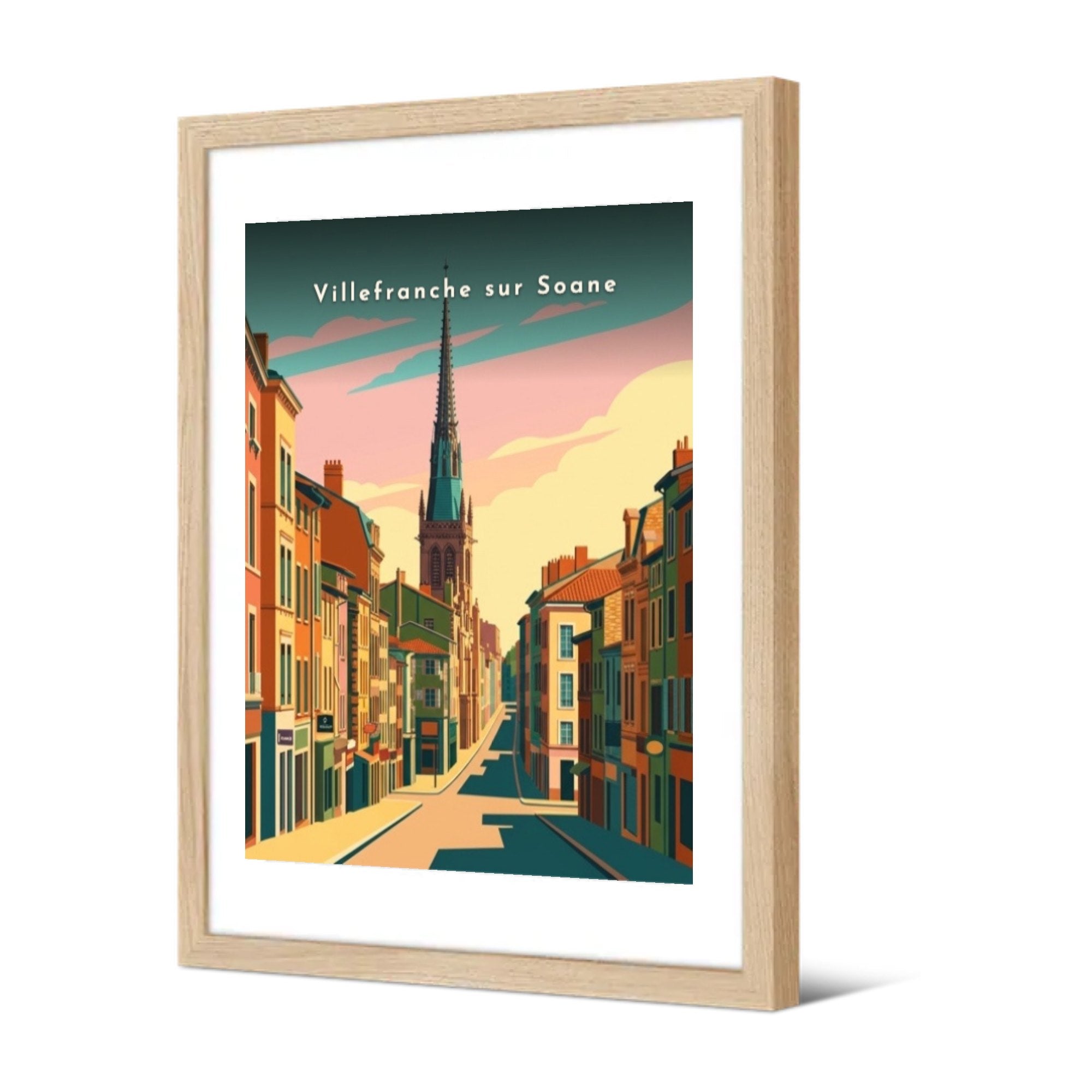 Villefranche sur Soane — Pôdevache, encadrée, vue de trois quarts