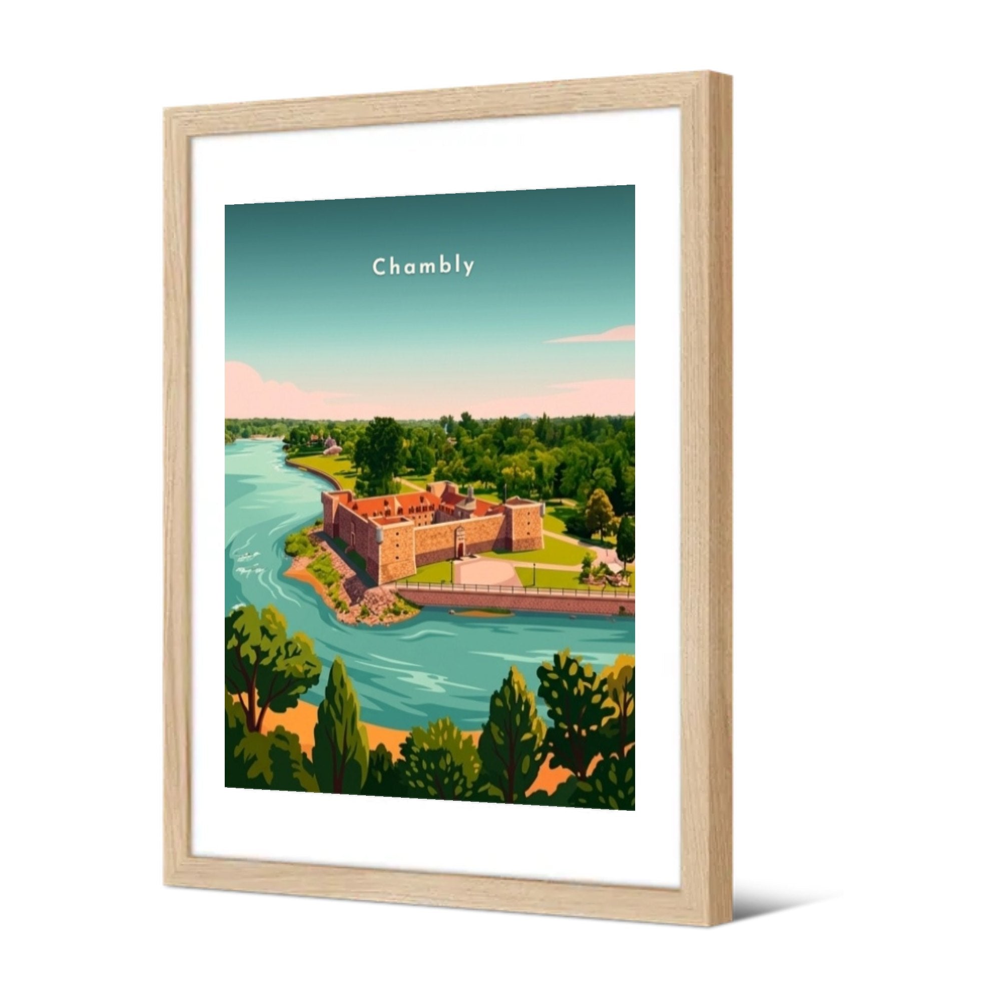Fort Chambly — Pôdevache, encadrée, vue de trois quarts