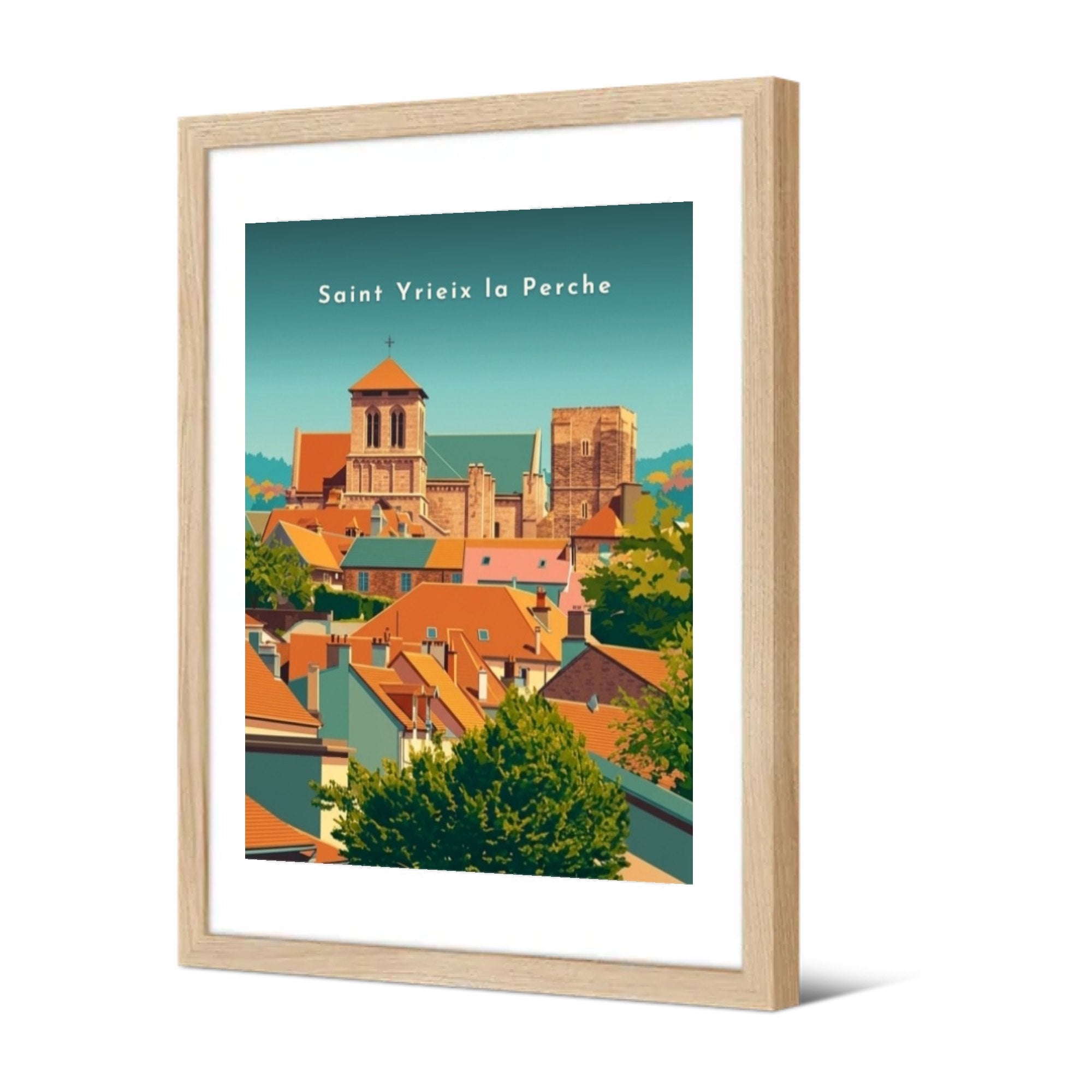 Saint Yrieix la Perche — Pôdevache, encadrée, vue de trois quarts