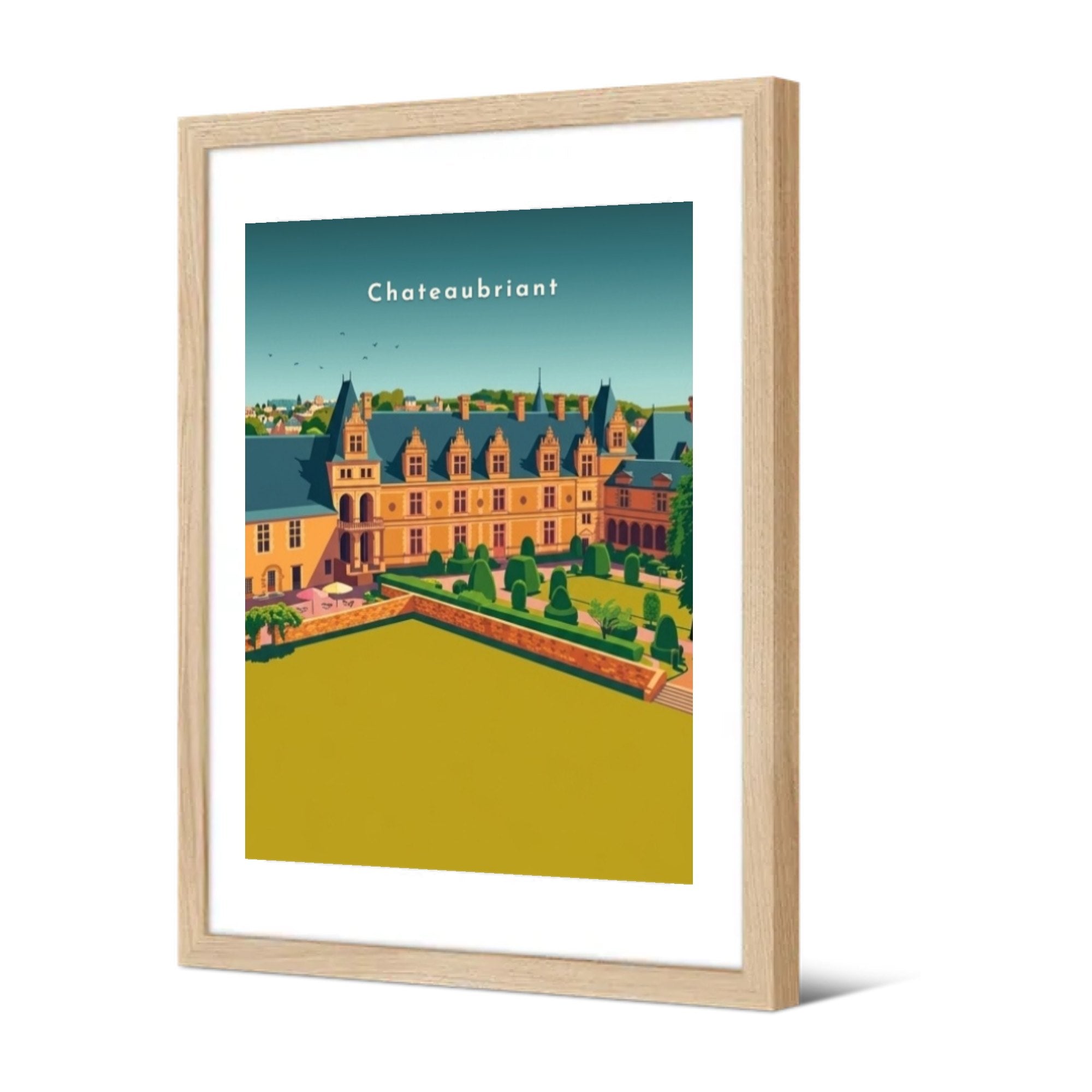 Grand Logis Renaissance et jardins — Pôdevache, encadrée, vue de trois quarts