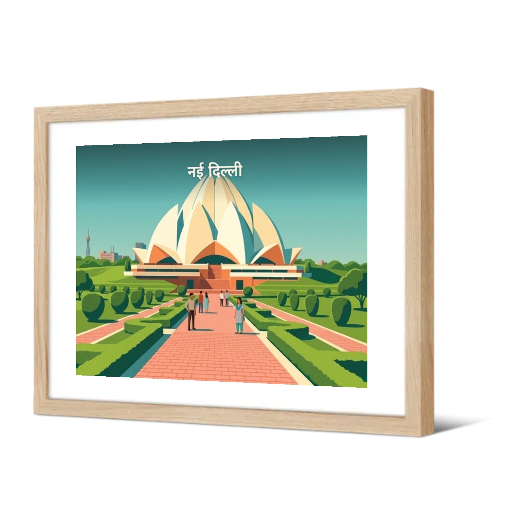 New Delhi — Pôdevache, encadrée, vue de trois quarts