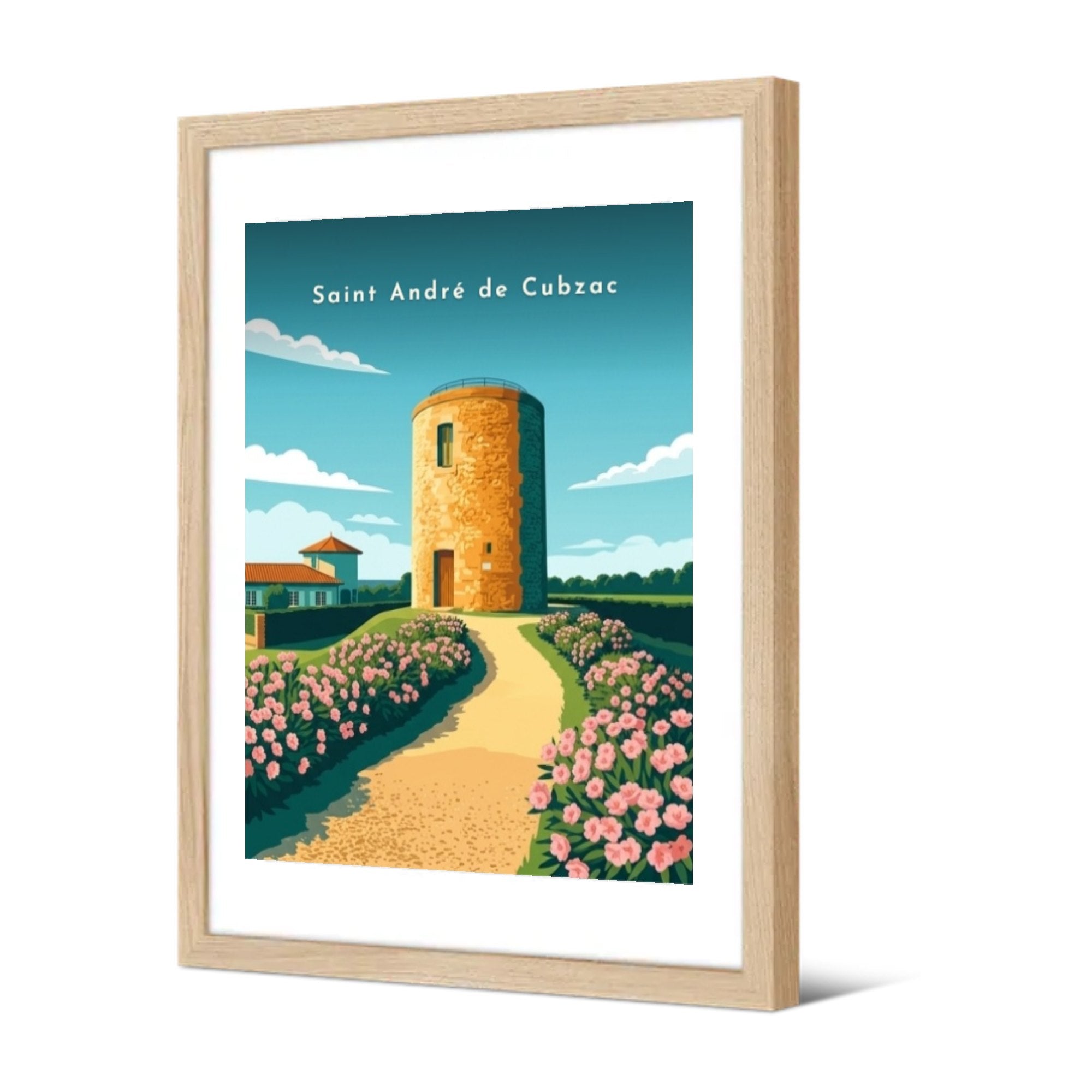 Saint André de Cubzac — Pôdevache, encadrée, vue de trois quarts