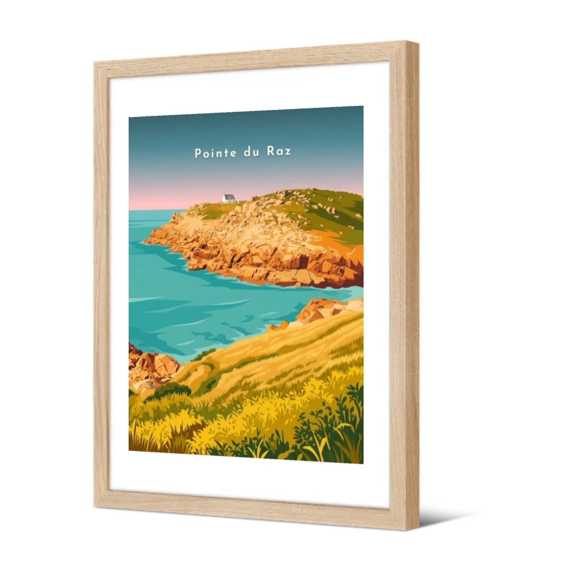 Pointe du Raz — Pôdevache, encadrée, vue de trois quarts