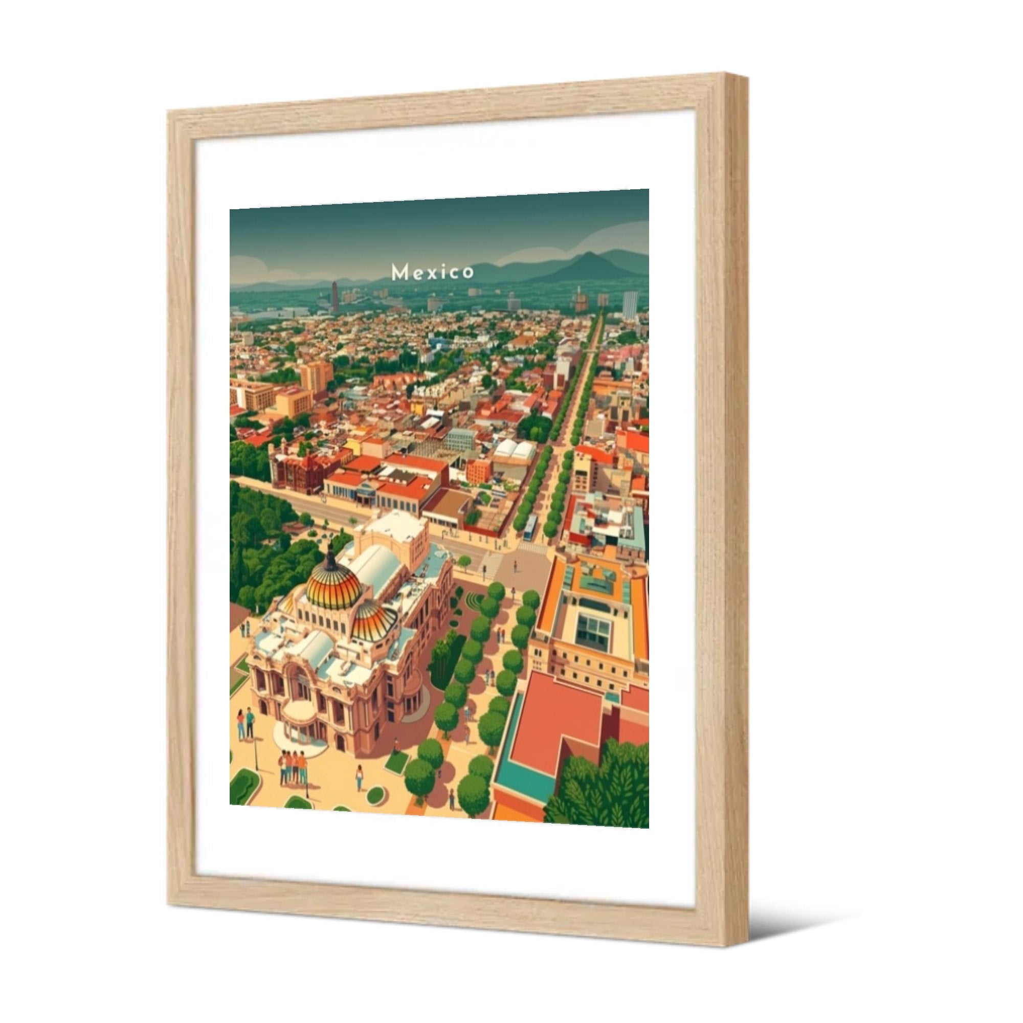 Palacio de Bellas Artes — Pôdevache, encadrée, vue de trois quarts