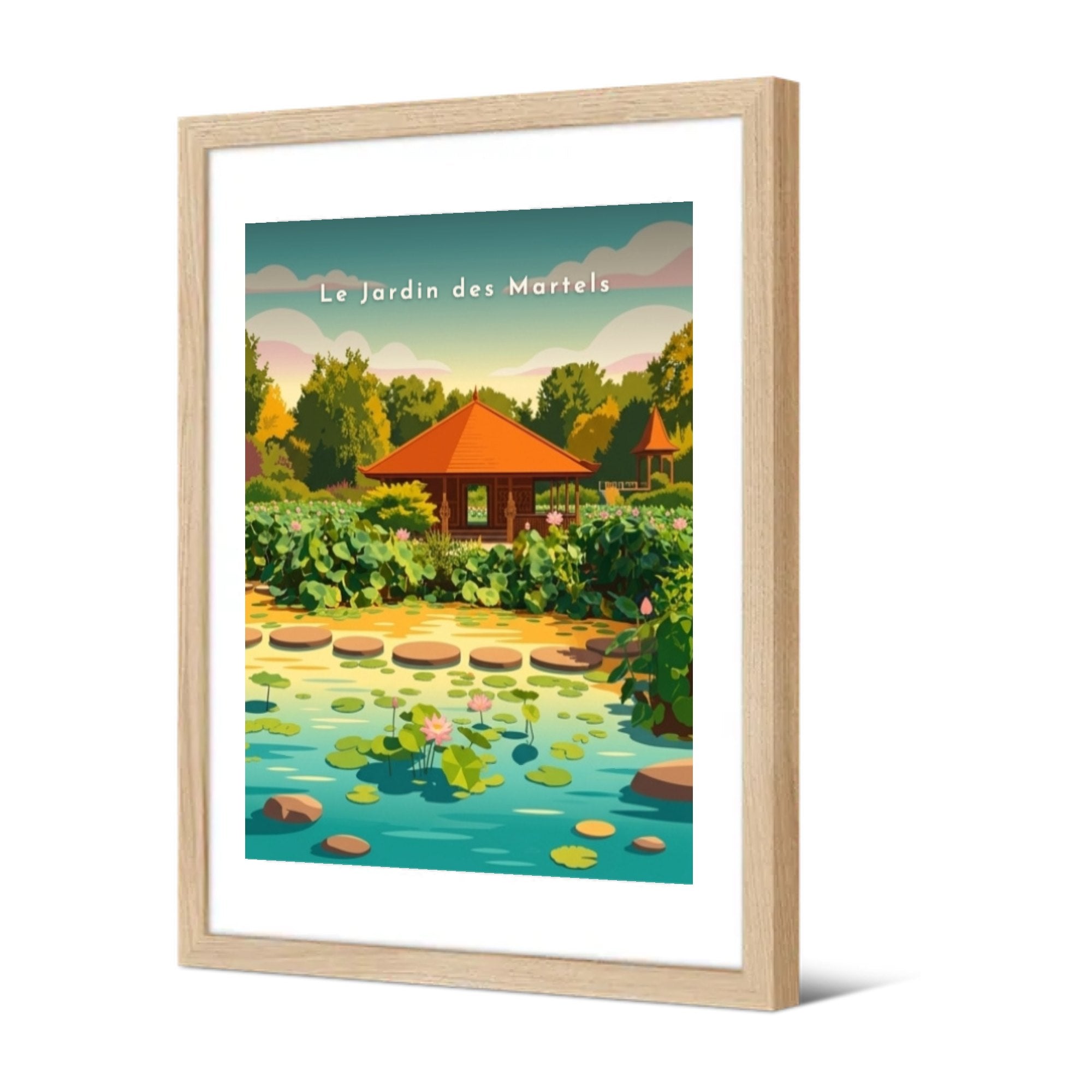 Le Jardin des Martels — Pôdevache, encadrée, vue de trois quarts