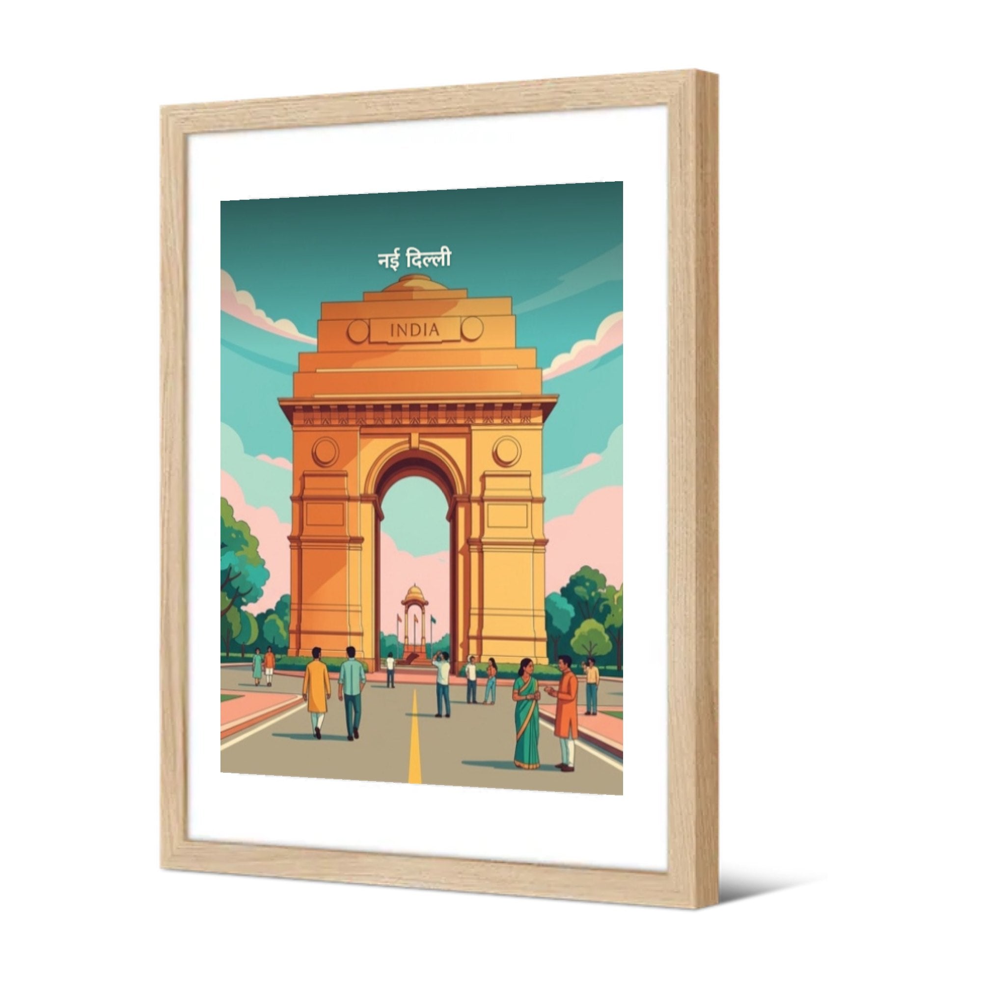 New Delhi — Pôdevache, encadrée, vue de trois quarts