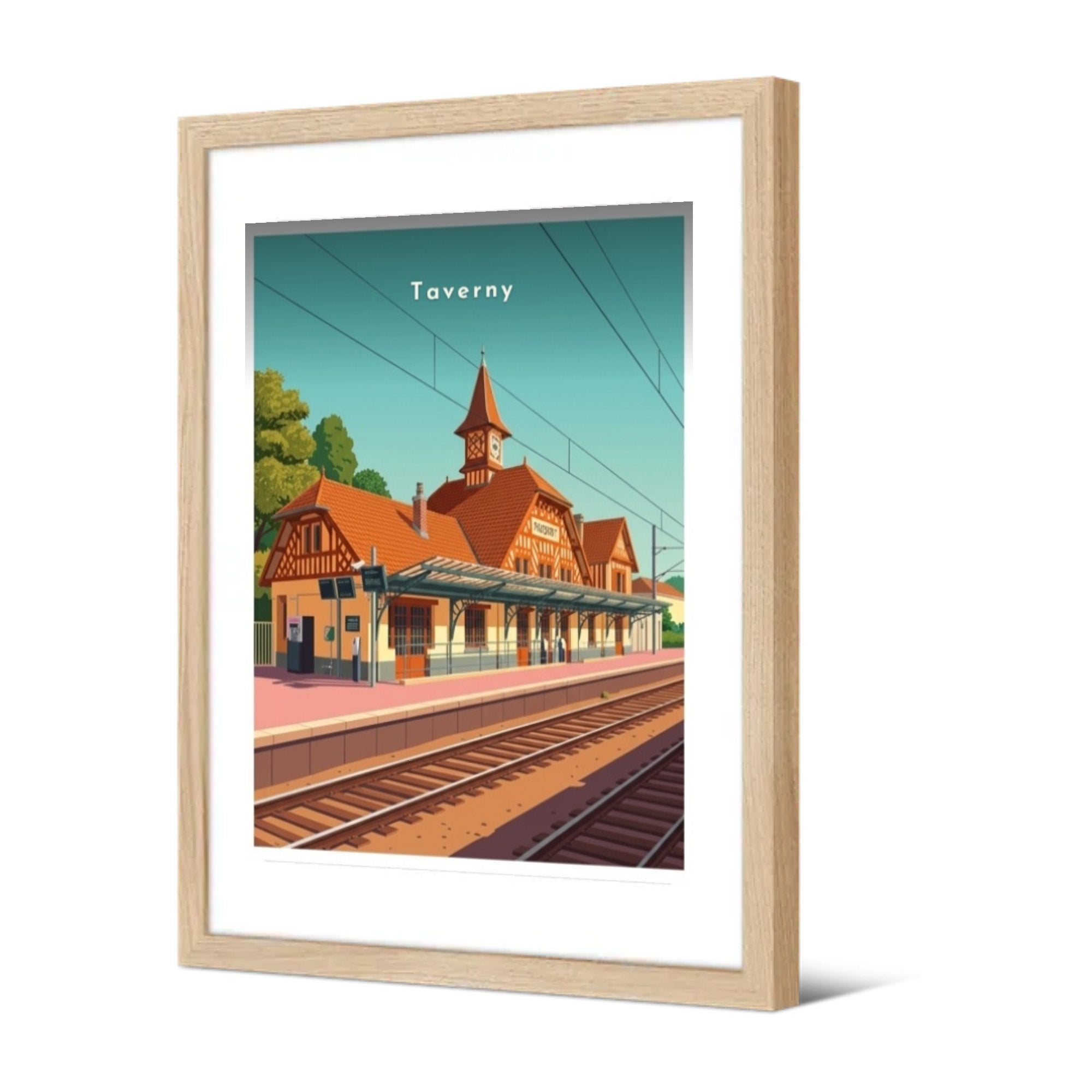 La gare — Pôdevache, encadrée, vue de trois quarts
