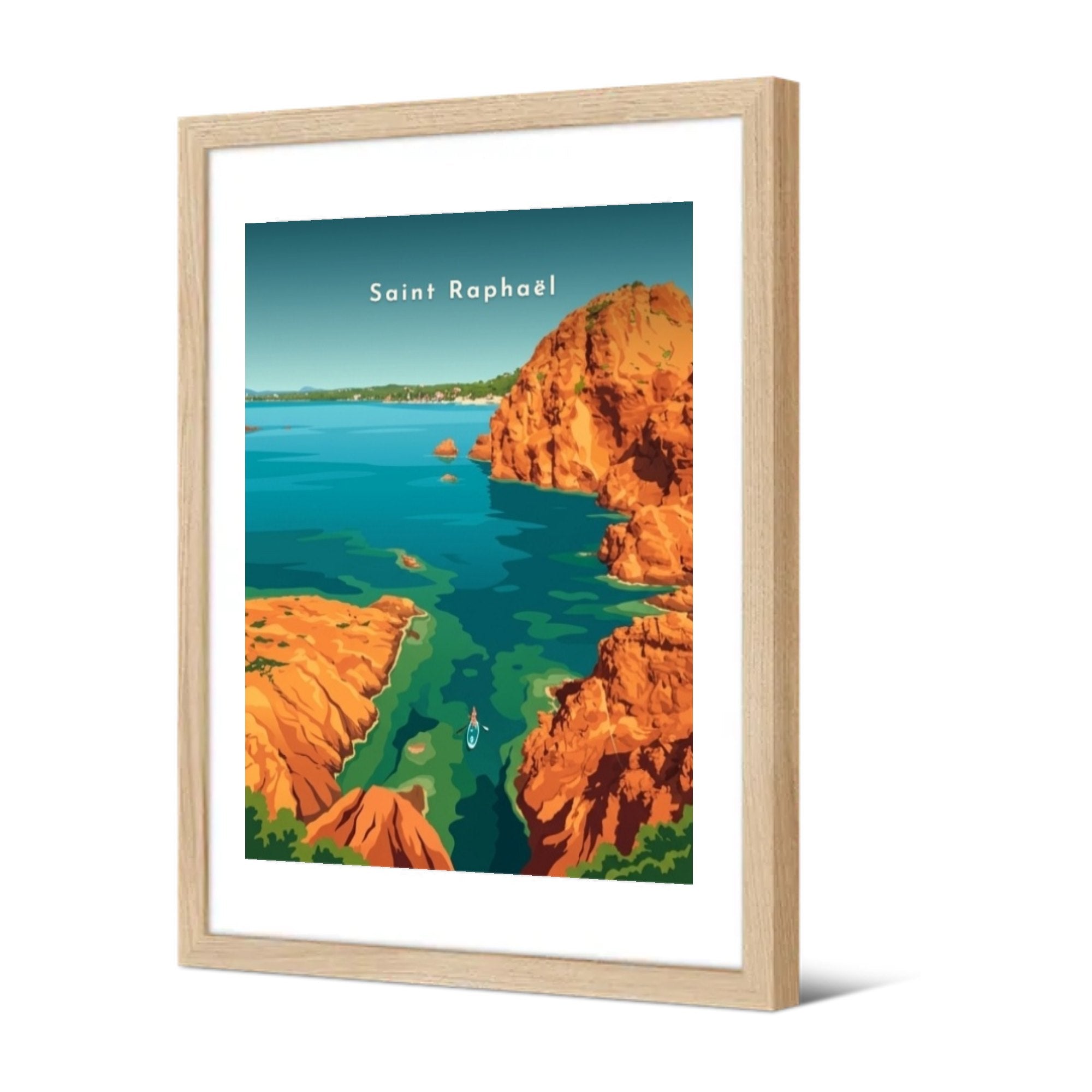 Les calanques de l'Estérel — Pôdevache, encadrée, vue de trois quarts