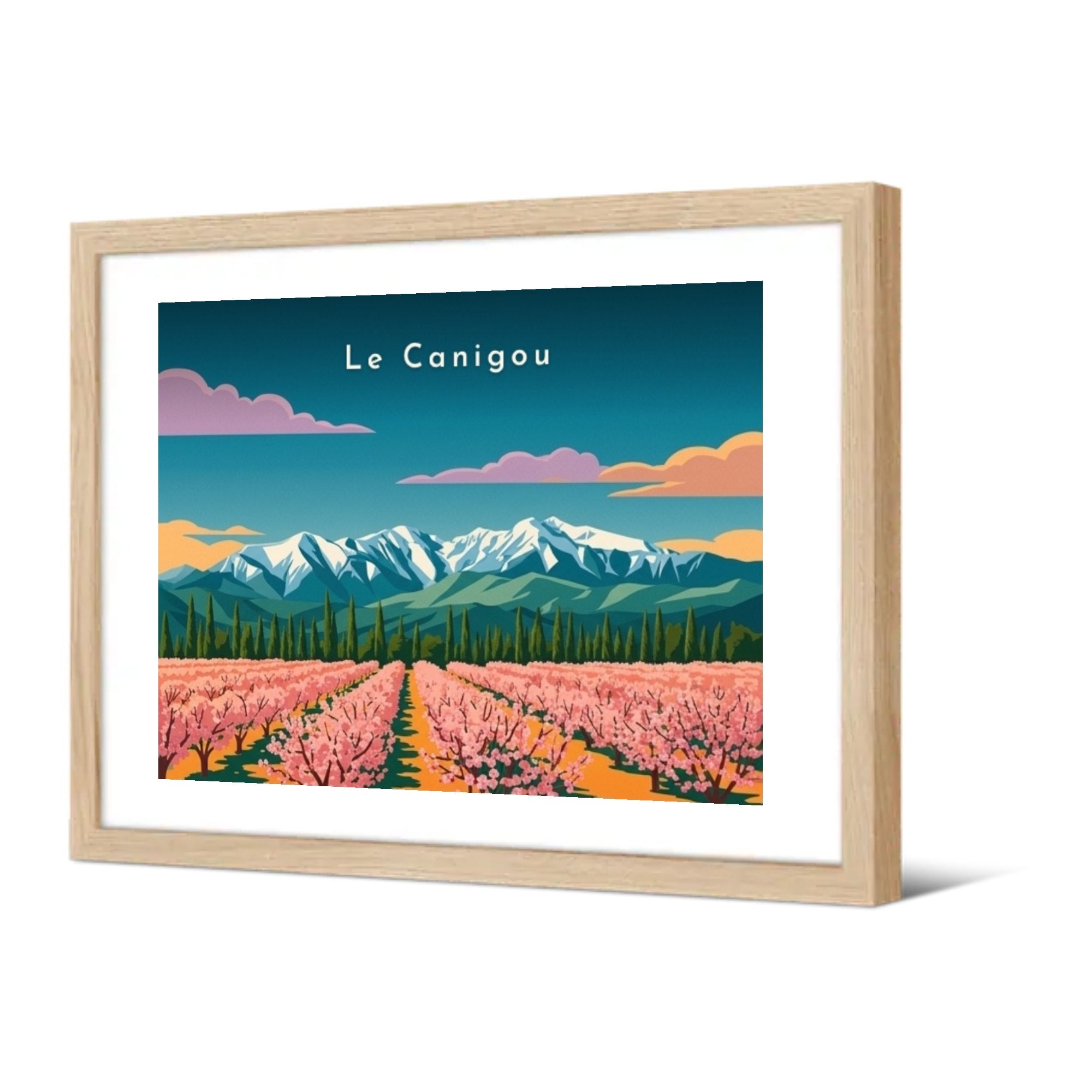 Le Canigou — Pôdevache, encadrée, vue de trois quarts