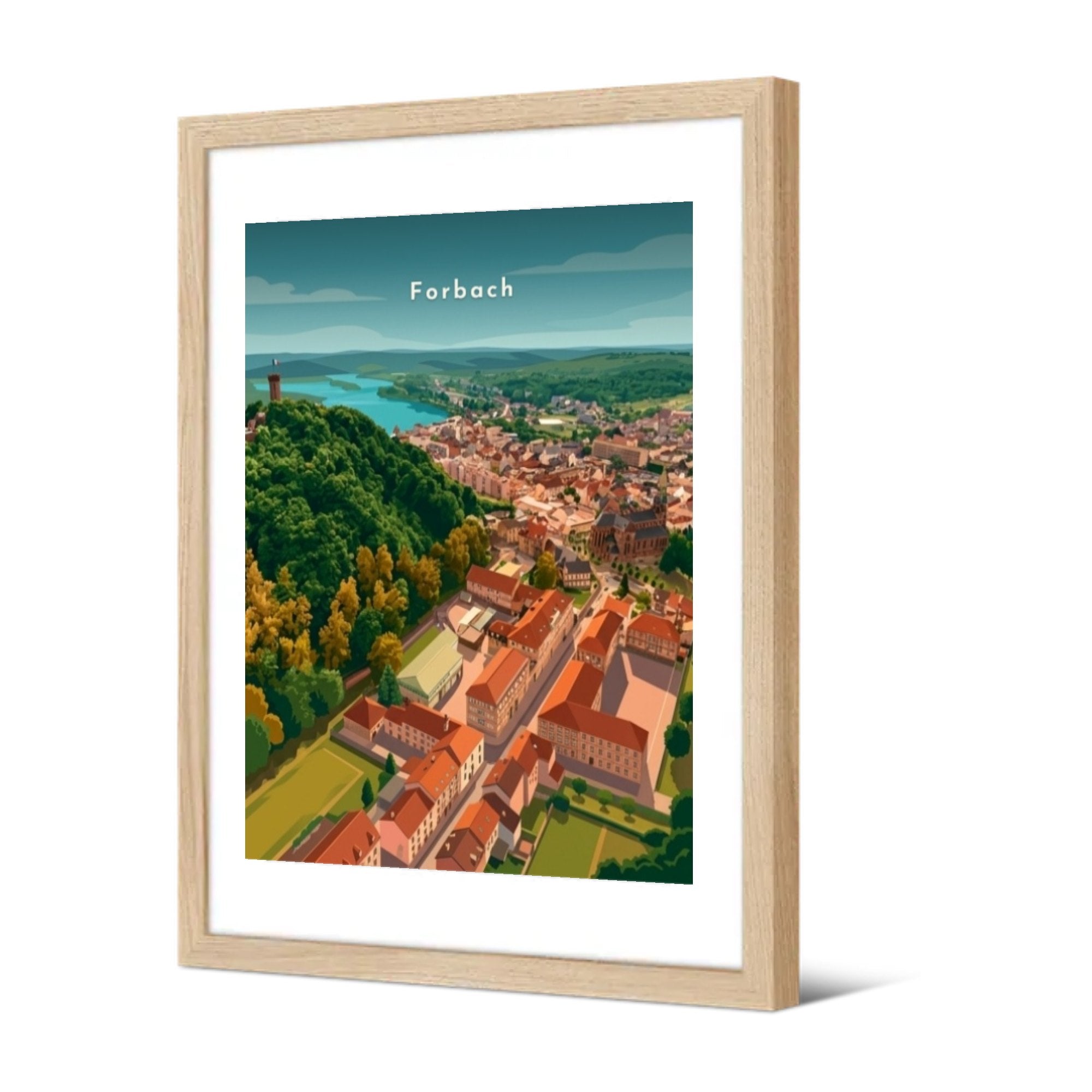 Panorama sur le Schlossberg — Pôdevache, encadrée, vue de trois quarts
