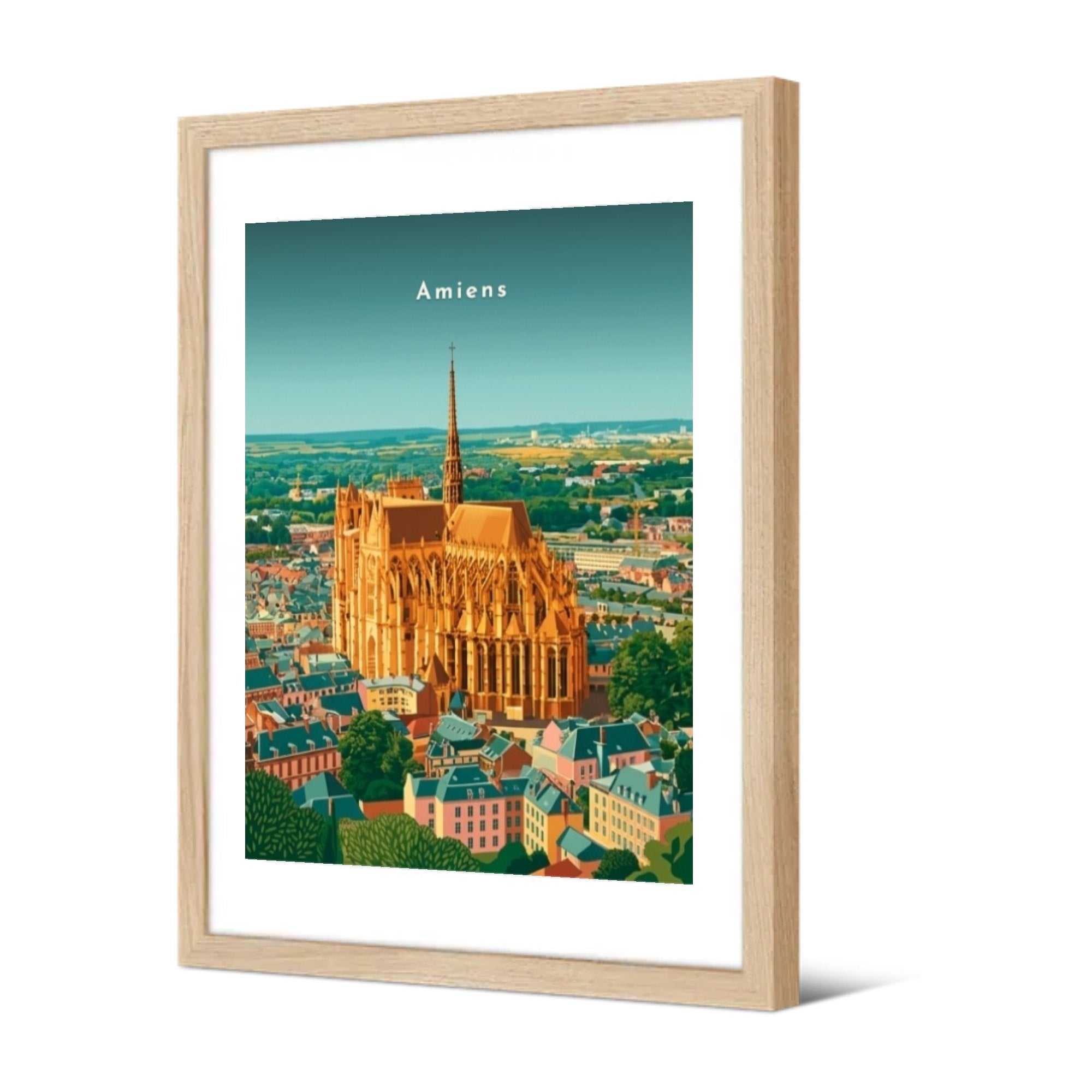 Le chevet de la cathédrale Notre-Dame — Pôdevache, encadrée, vue de trois quarts