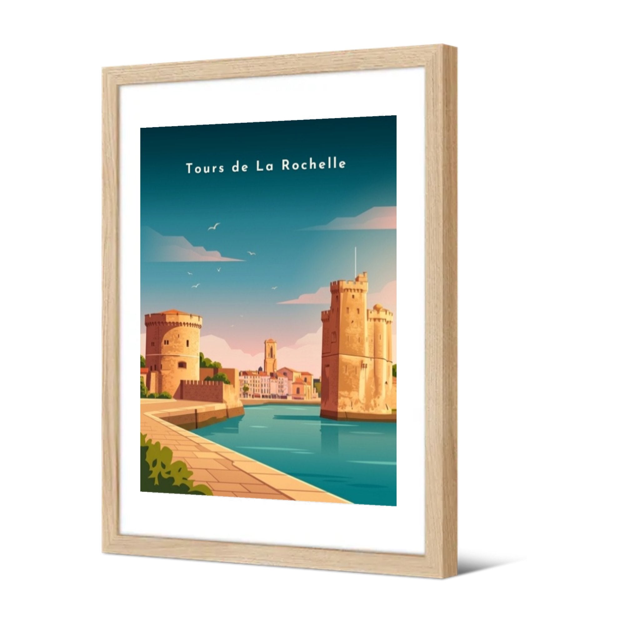 Tours de La Rochelle — Pôdevache, encadrée, vue de trois quarts