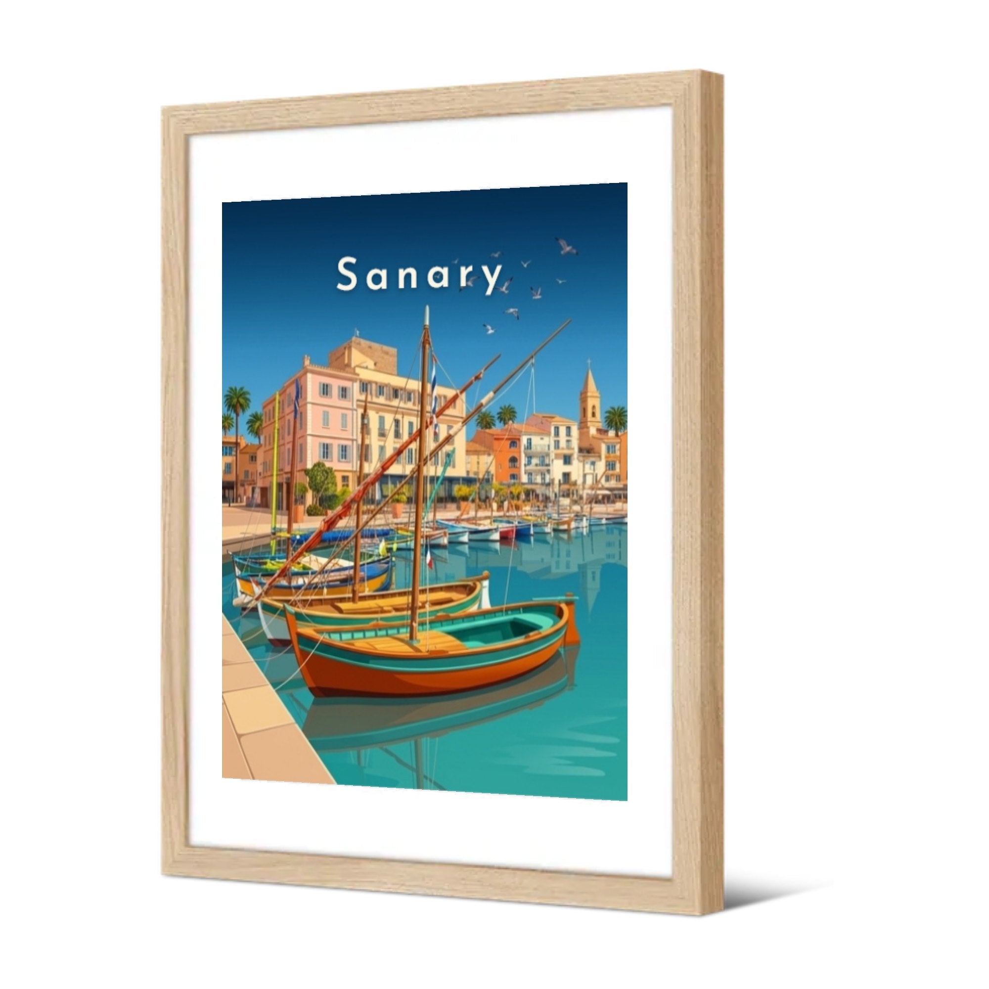 Sanary — Pôdevache, encadrée, vue de trois quarts