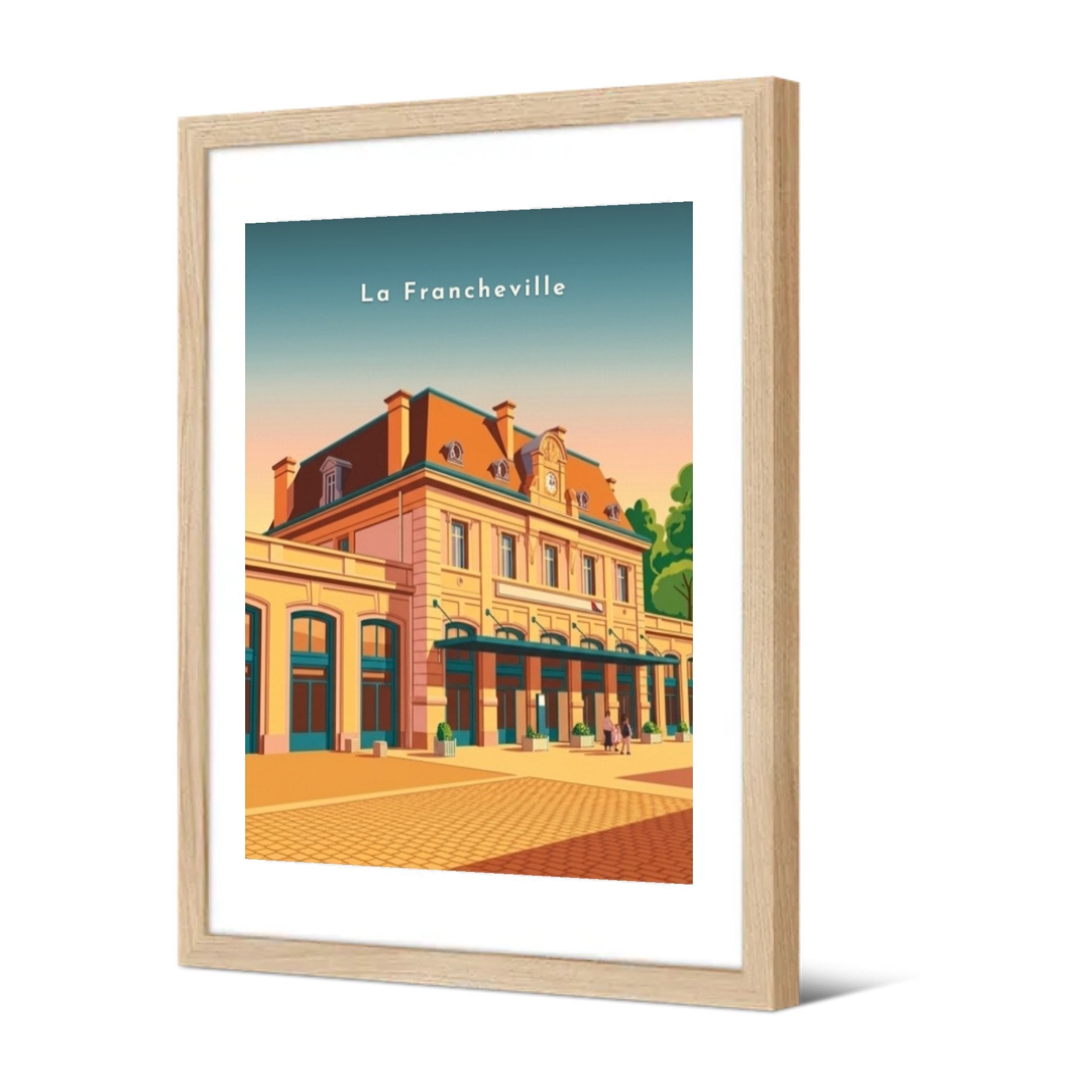 La gare — Pôdevache, encadrée, vue de trois quarts