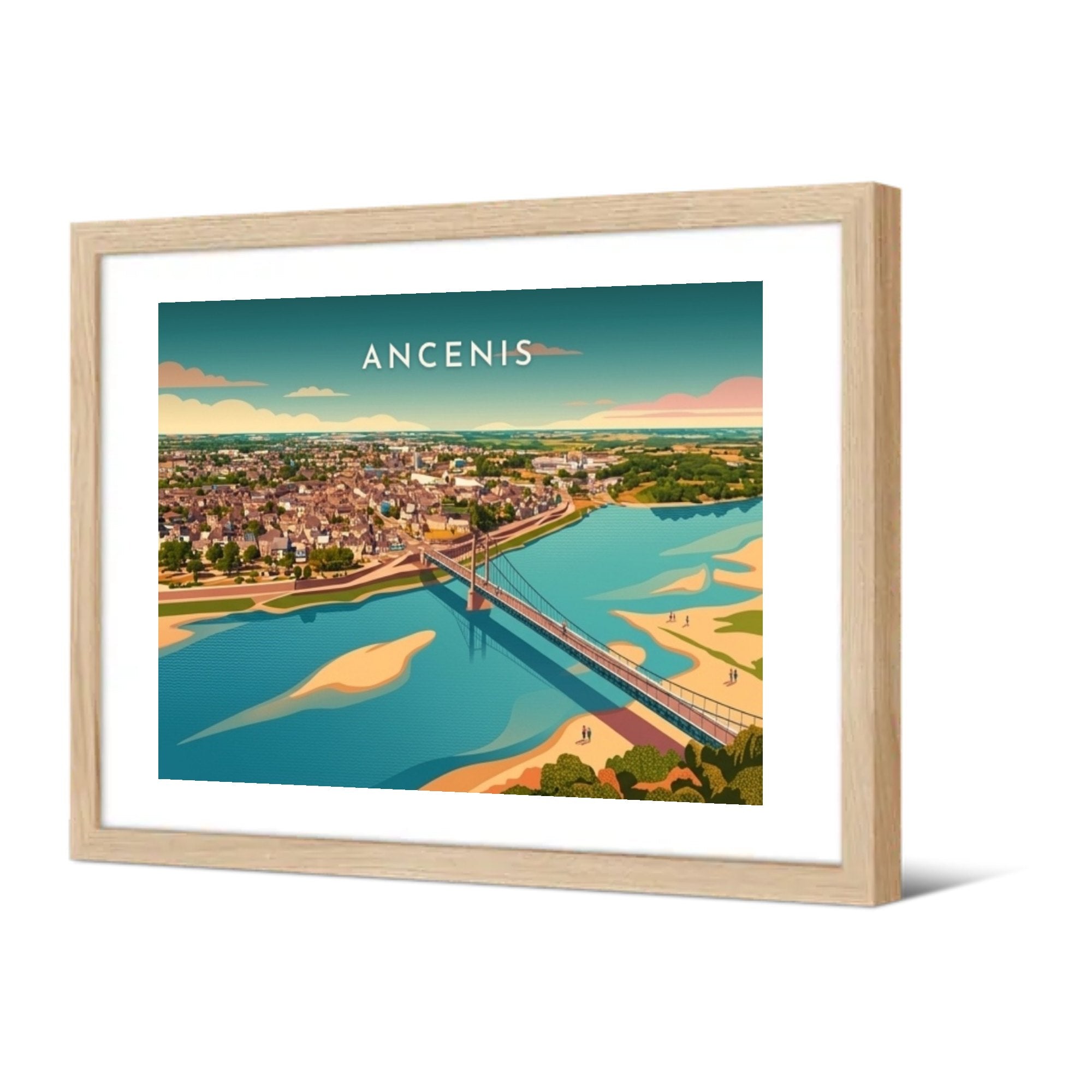 Ancenis — Pôdevache, encadrée, vue de trois quarts