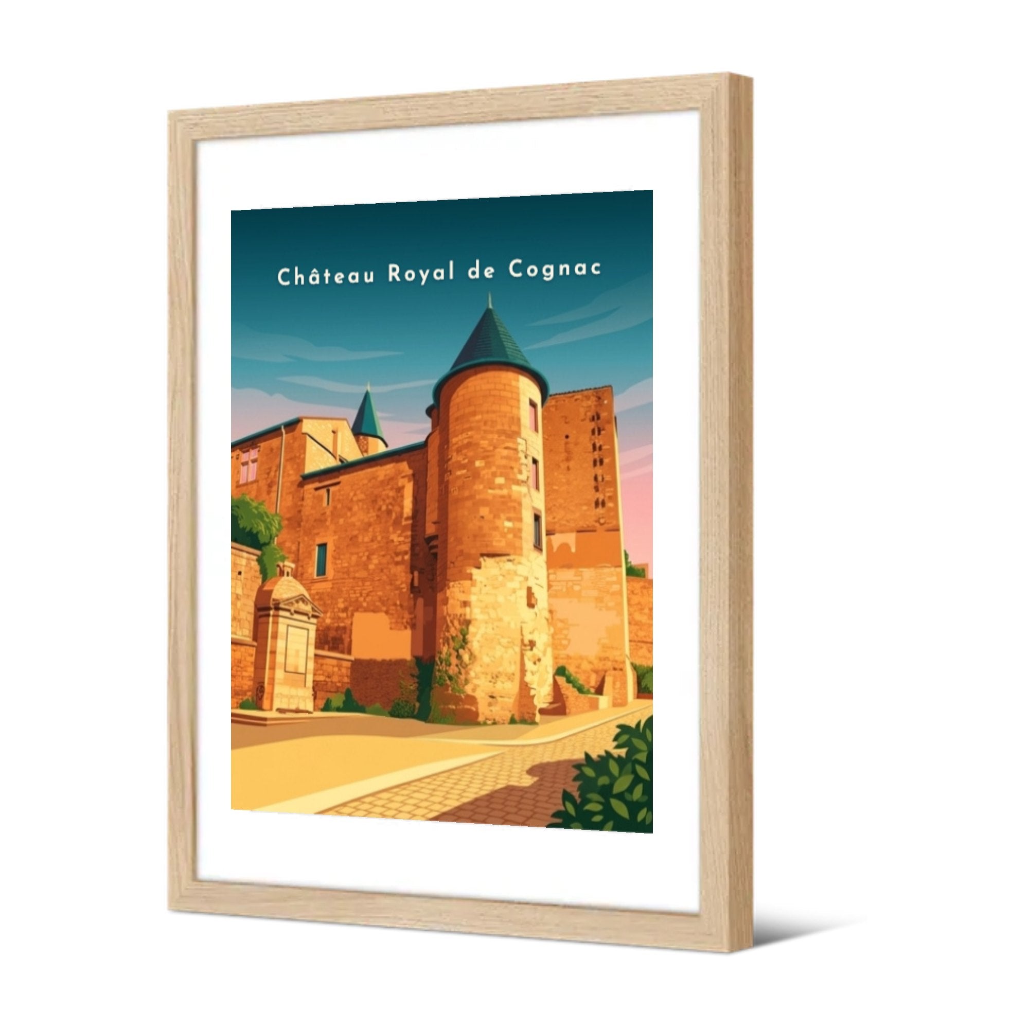 Château Royal de Cognac — Pôdevache, encadrée, vue de trois quarts