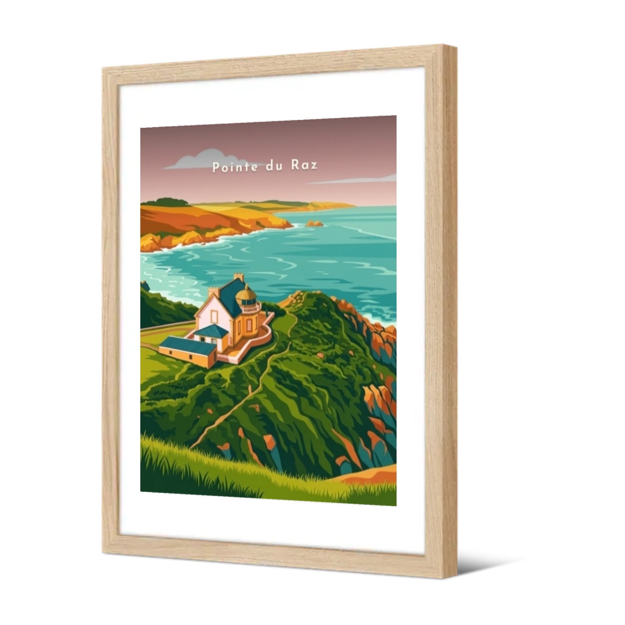 Pointe du Raz — Pôdevache, encadrée, vue de trois quarts