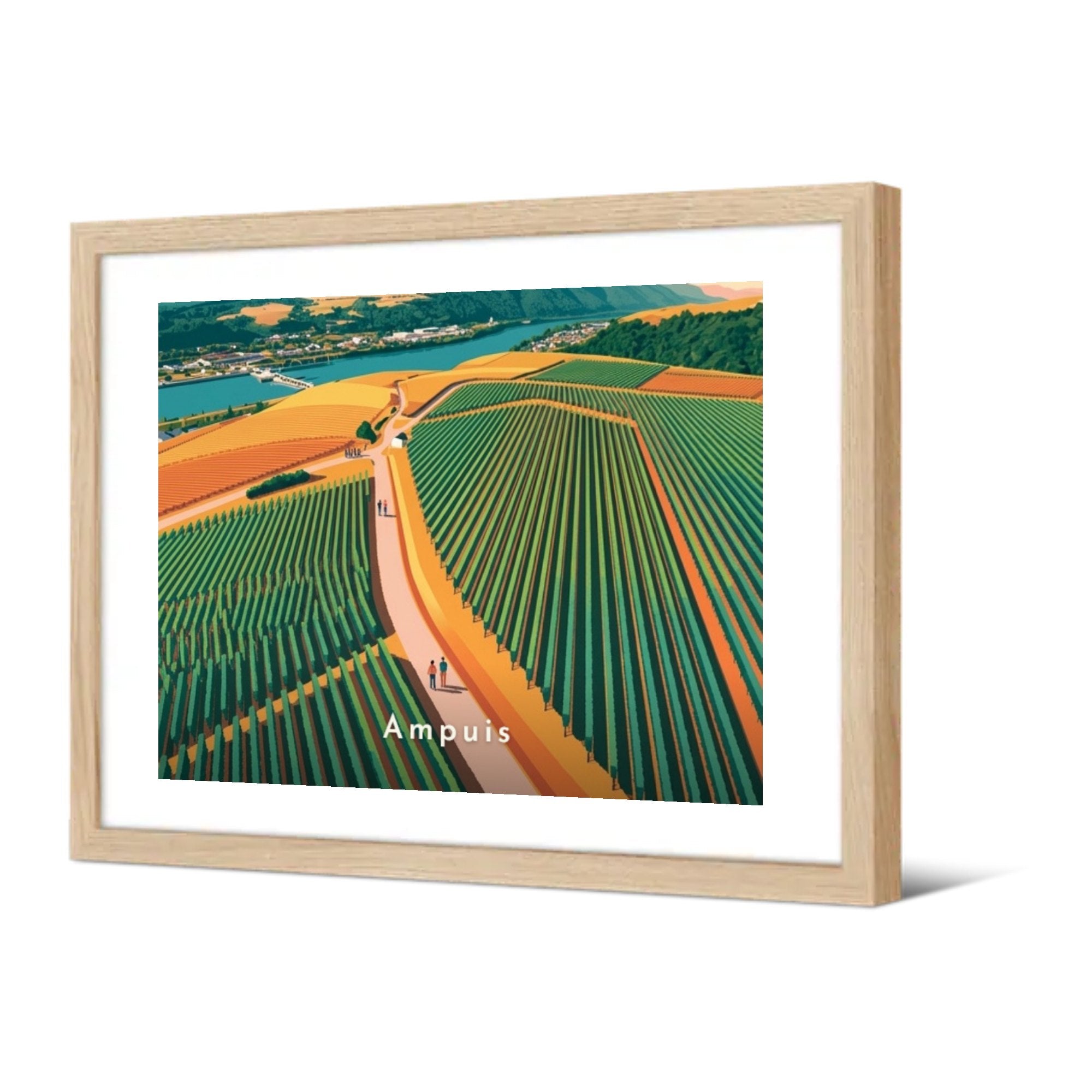 Vignoble de Côte-Rôtie — Pôdevache, encadrée, vue de trois quarts