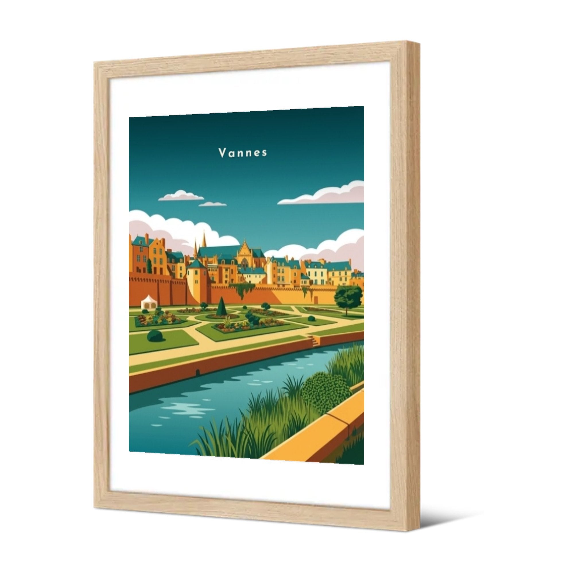Les jardins des Remparts — Pôdevache, encadrée, vue de trois quarts