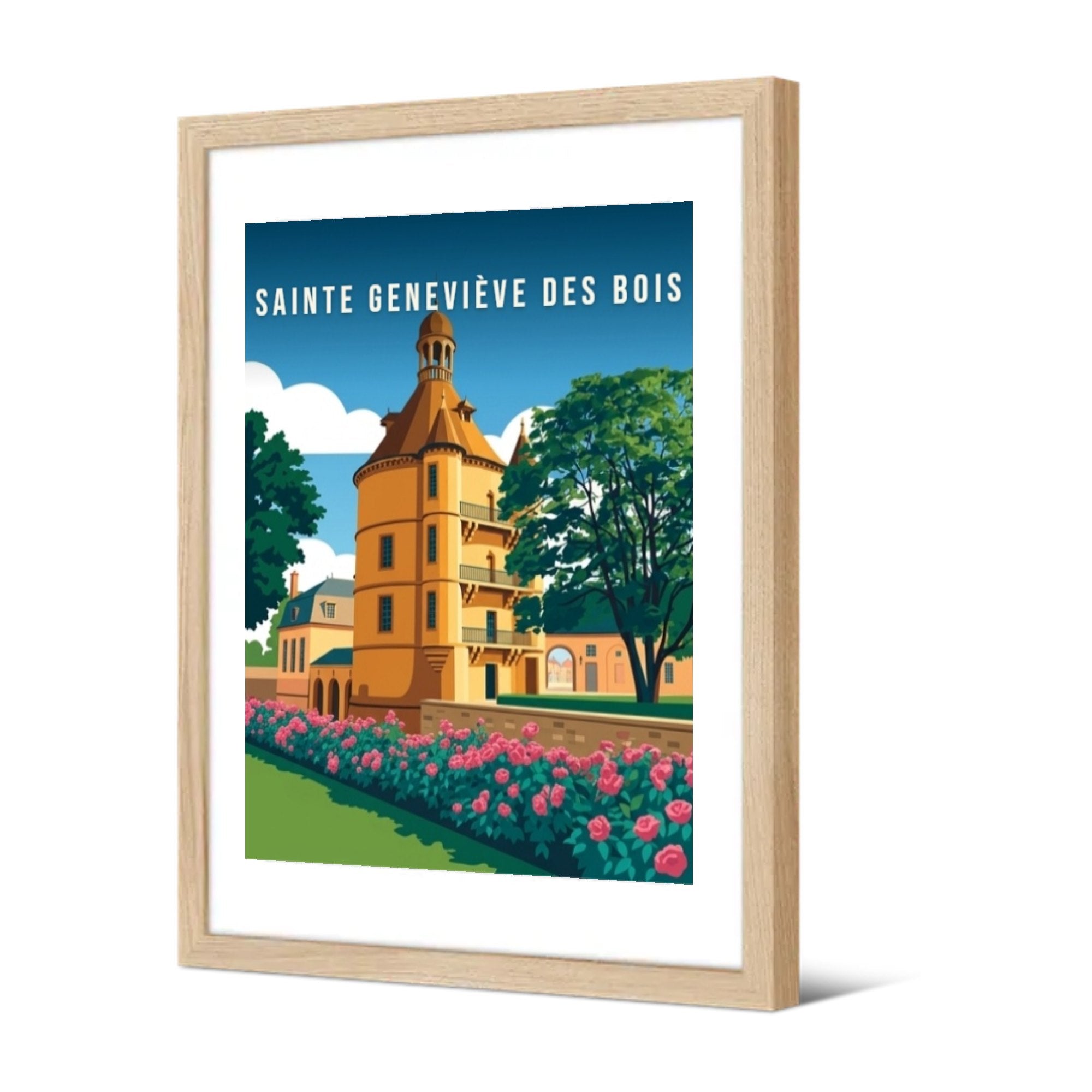 Sainte Geneviève des bois — Pôdevache, encadrée, vue de trois quarts