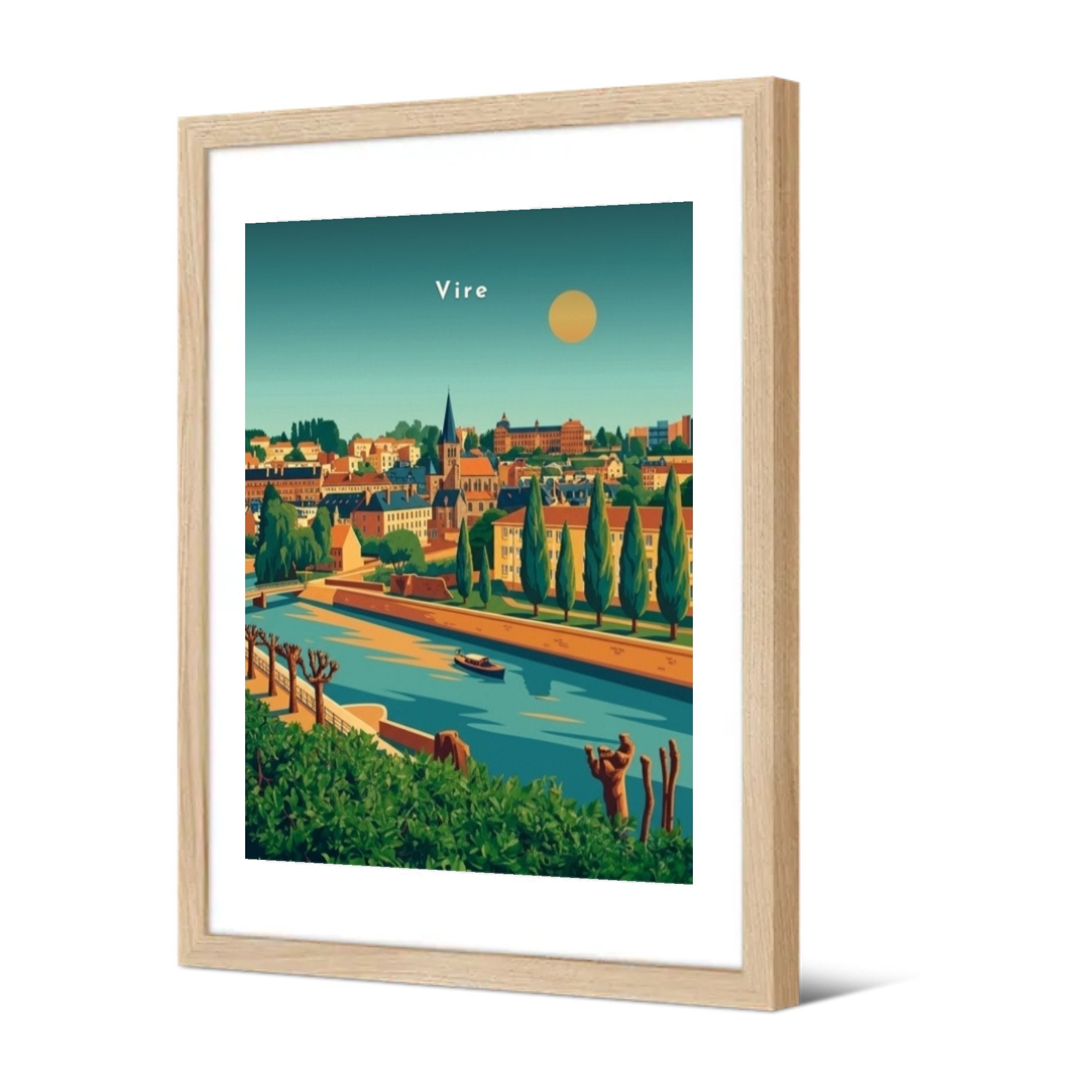 Vire — Pôdevache, encadrée, vue de trois quarts