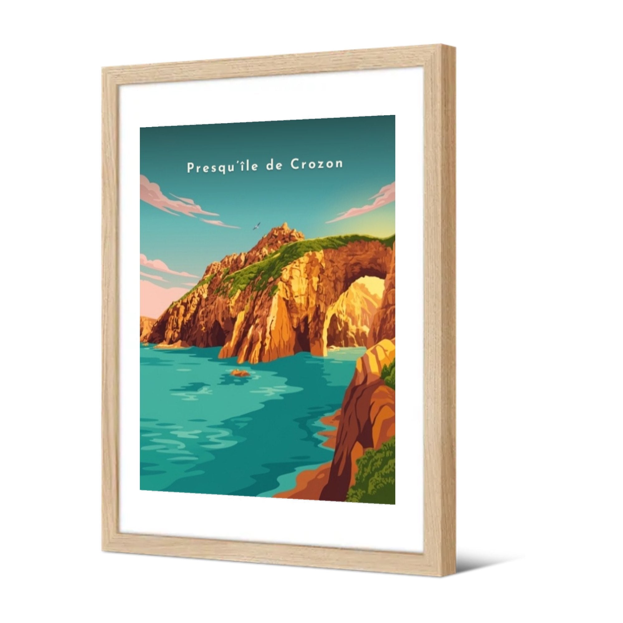 Presqu’île de Crozon — Pôdevache, encadrée, vue de trois quarts