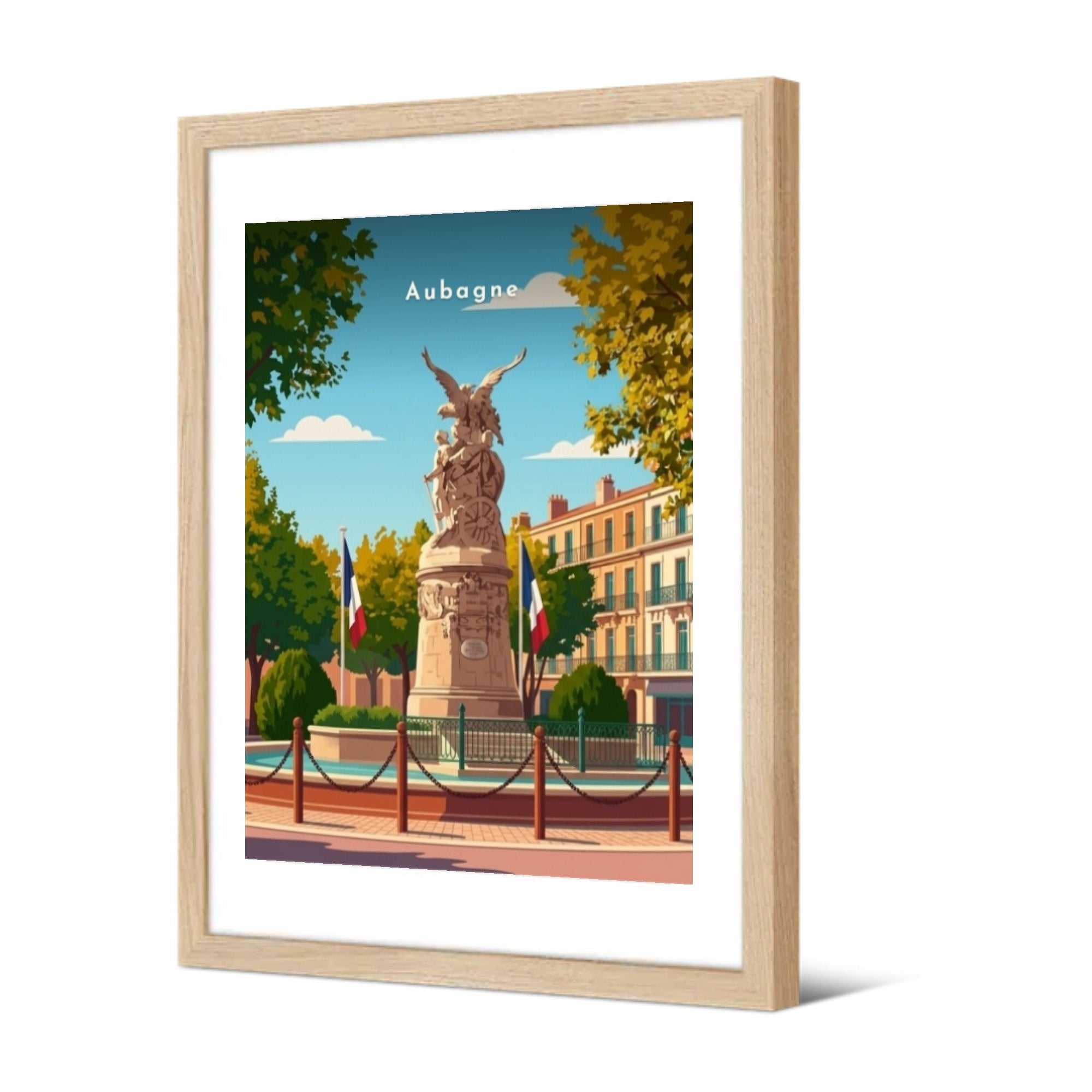 Monument aux morts du cours Foch — Pôdevache, encadrée, vue de trois quarts