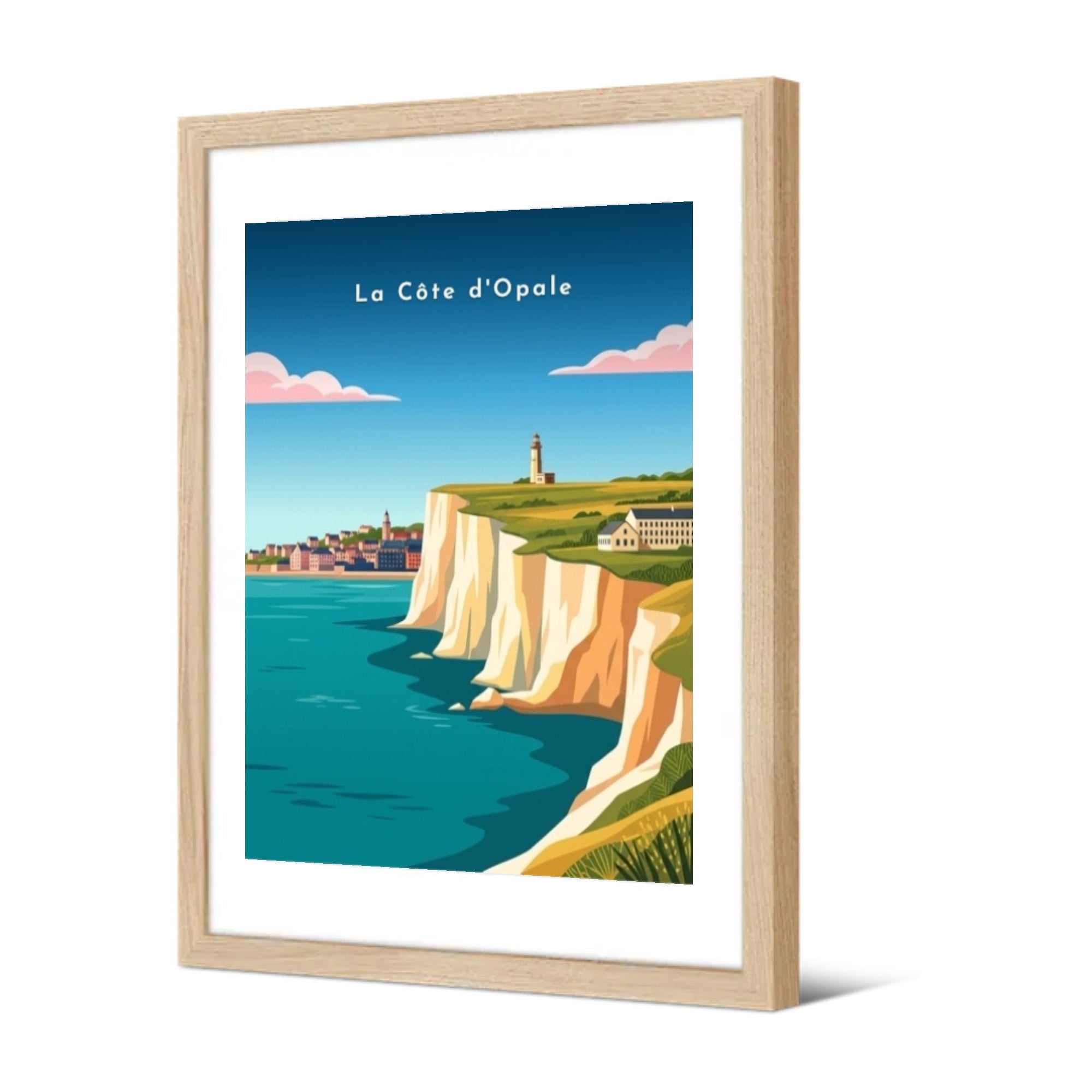 La Côte d'Opale — Pôdevache, encadrée, vue de trois quarts