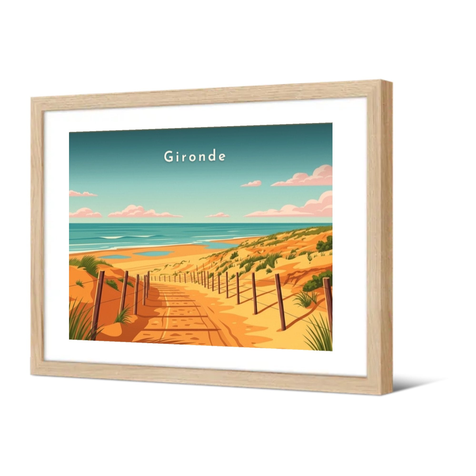 Gironde — Pôdevache, encadrée, vue de trois quarts