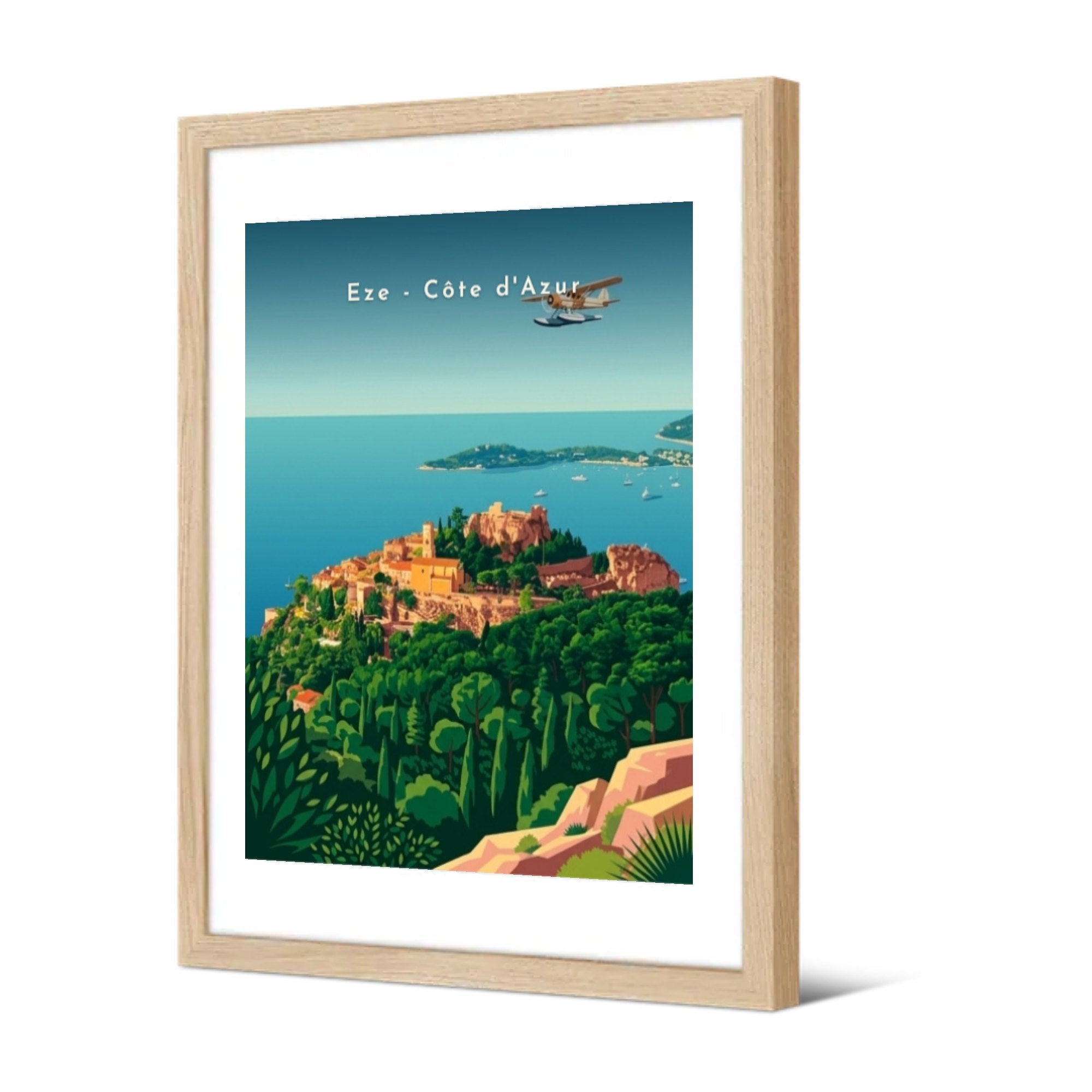Eze - Côte d'Azur — Pôdevache, encadrée, vue de trois quarts