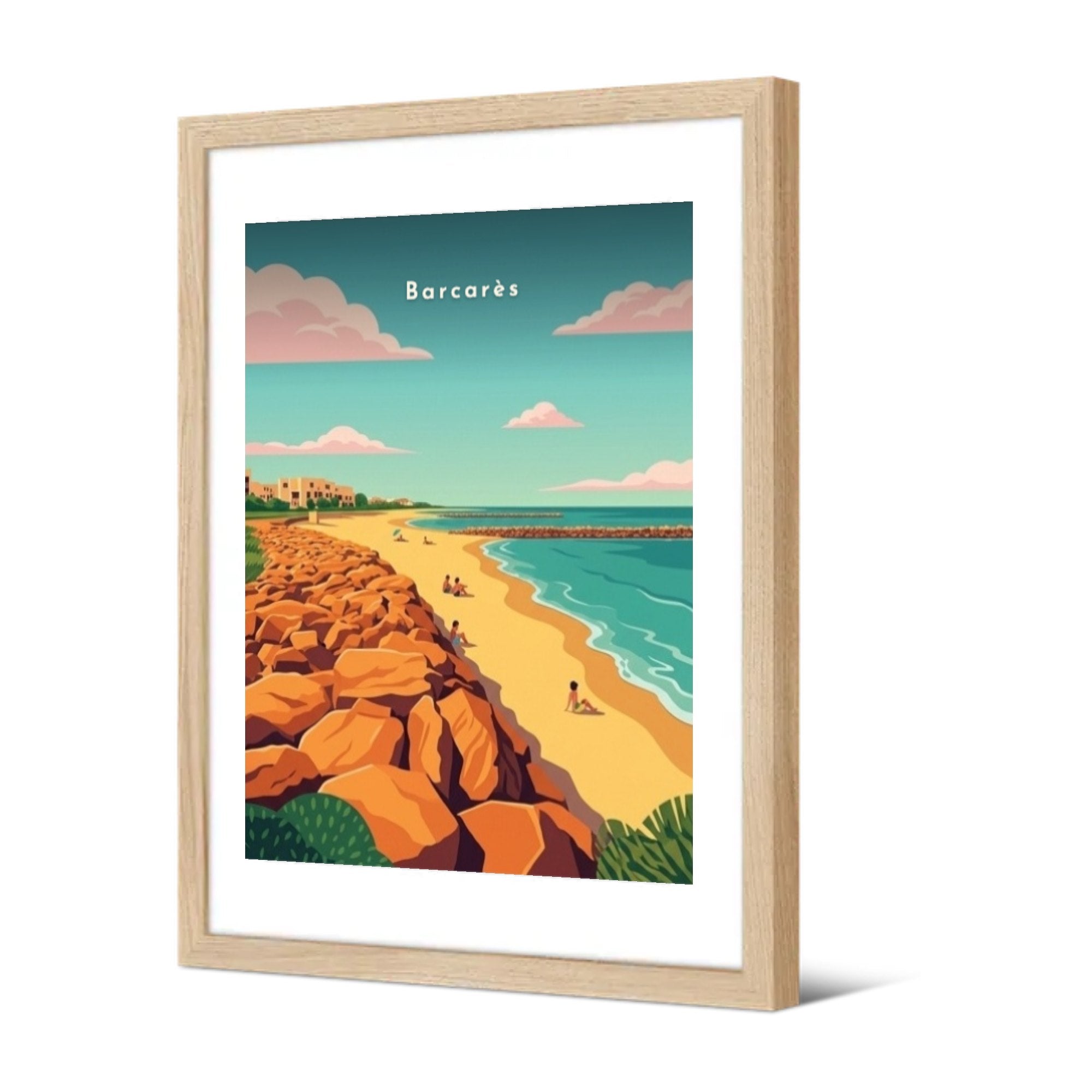 Barcarès — Pôdevache, encadrée, vue de trois quarts