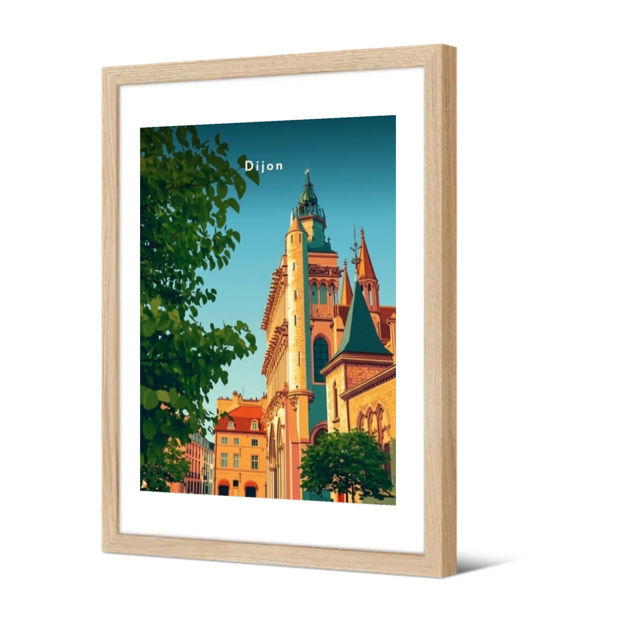 Église Notre-Dame — Pôdevache, encadrée, vue de trois quarts