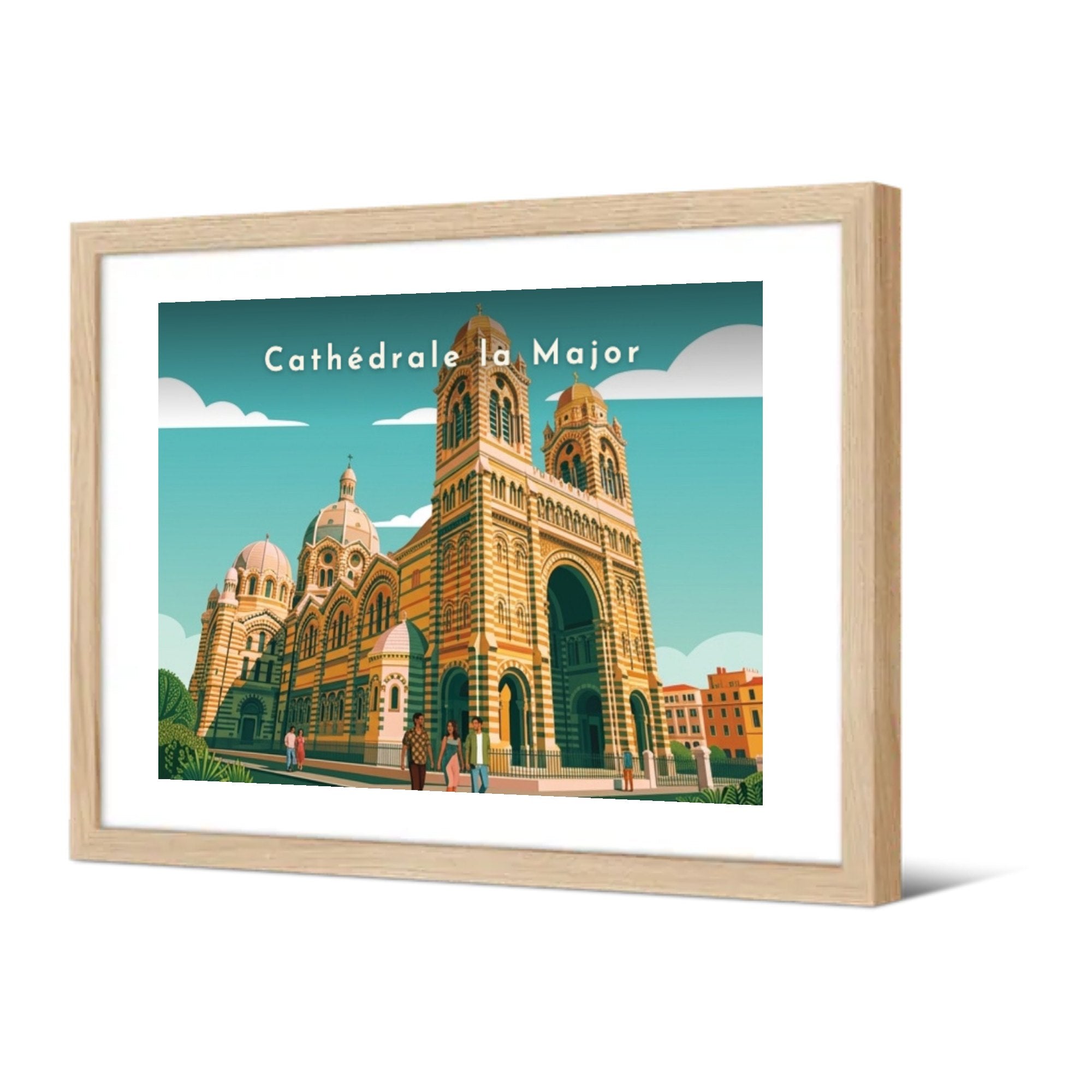 Cathédrale la Major — Pôdevache, encadrée, vue de trois quarts
