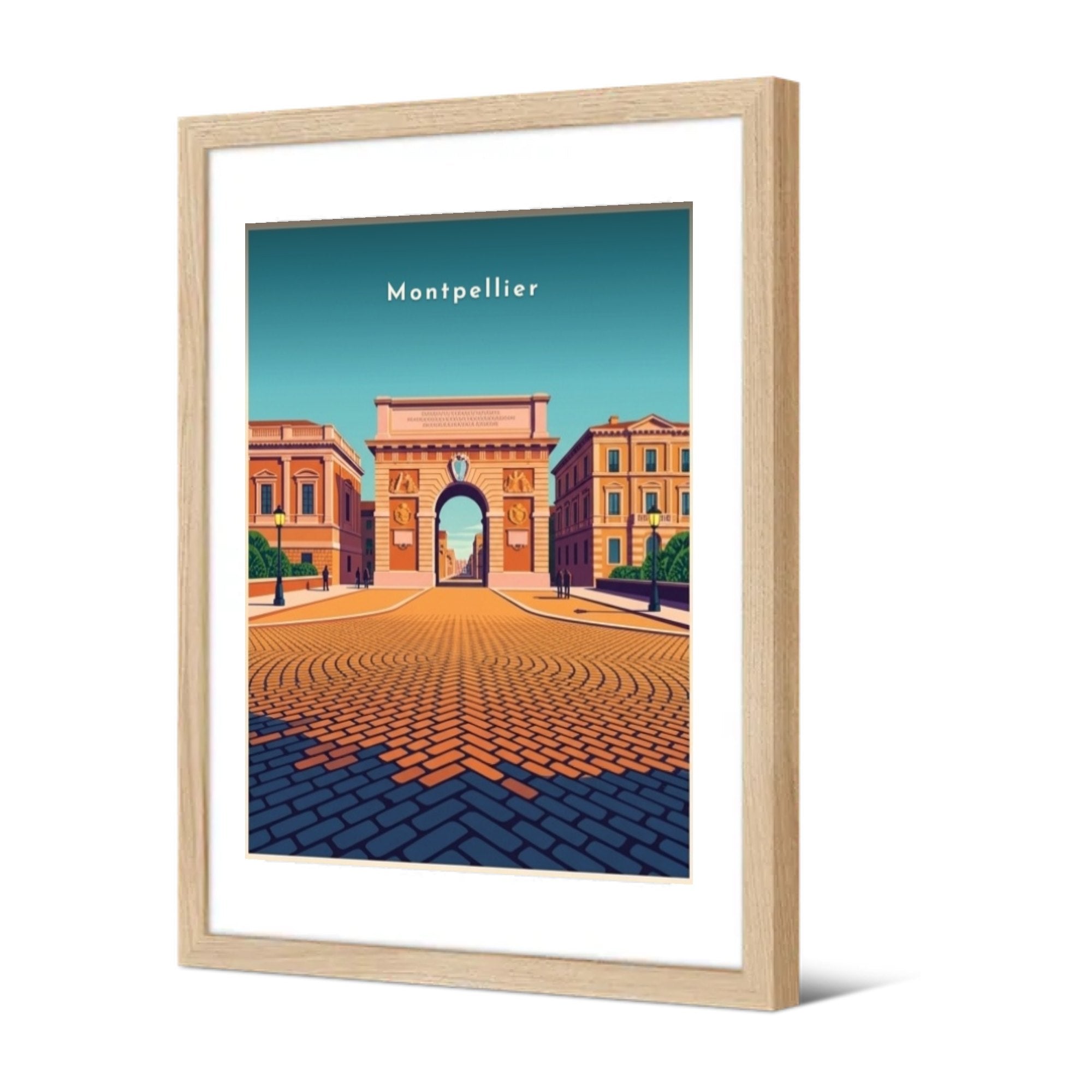 Porte du Peyrou — Pôdevache, encadrée, vue de trois quarts