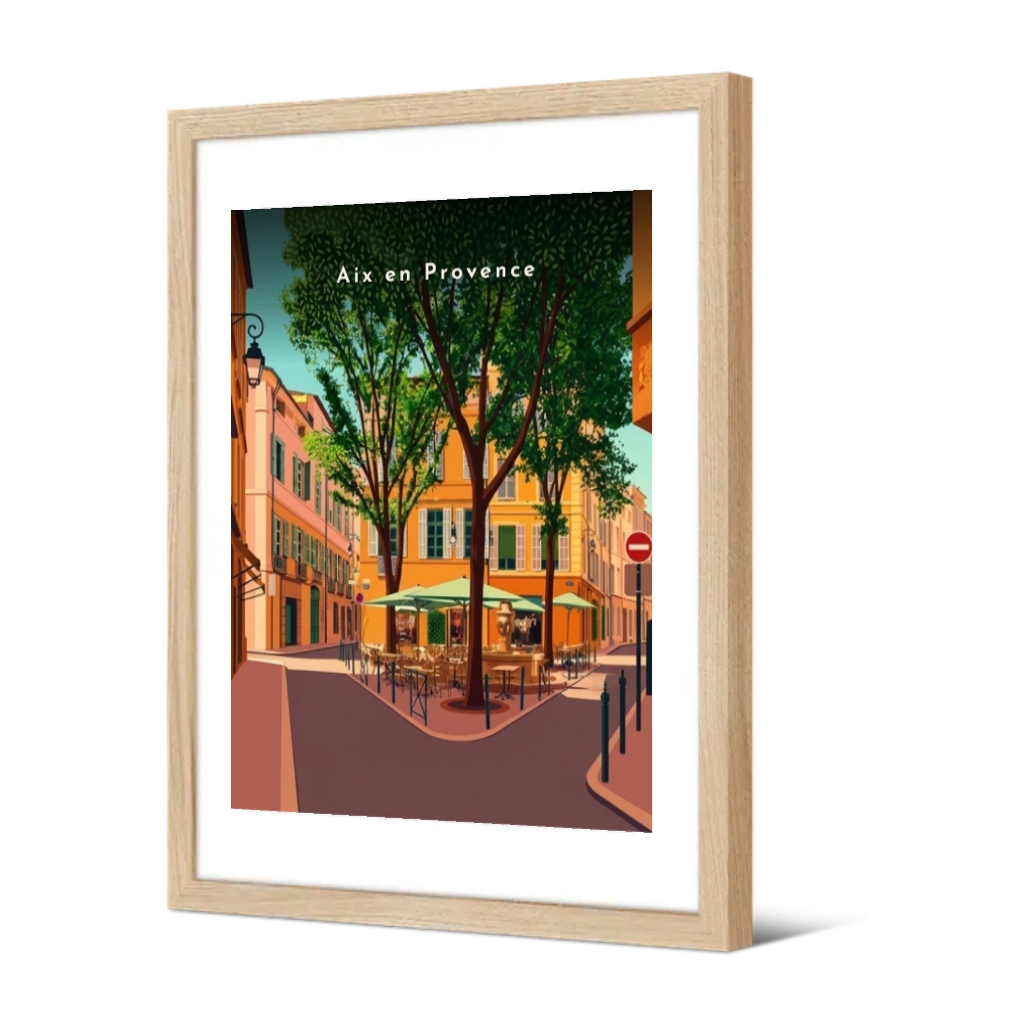 Place des Trois-Ormeaux — Pôdevache, encadrée, vue de trois quarts