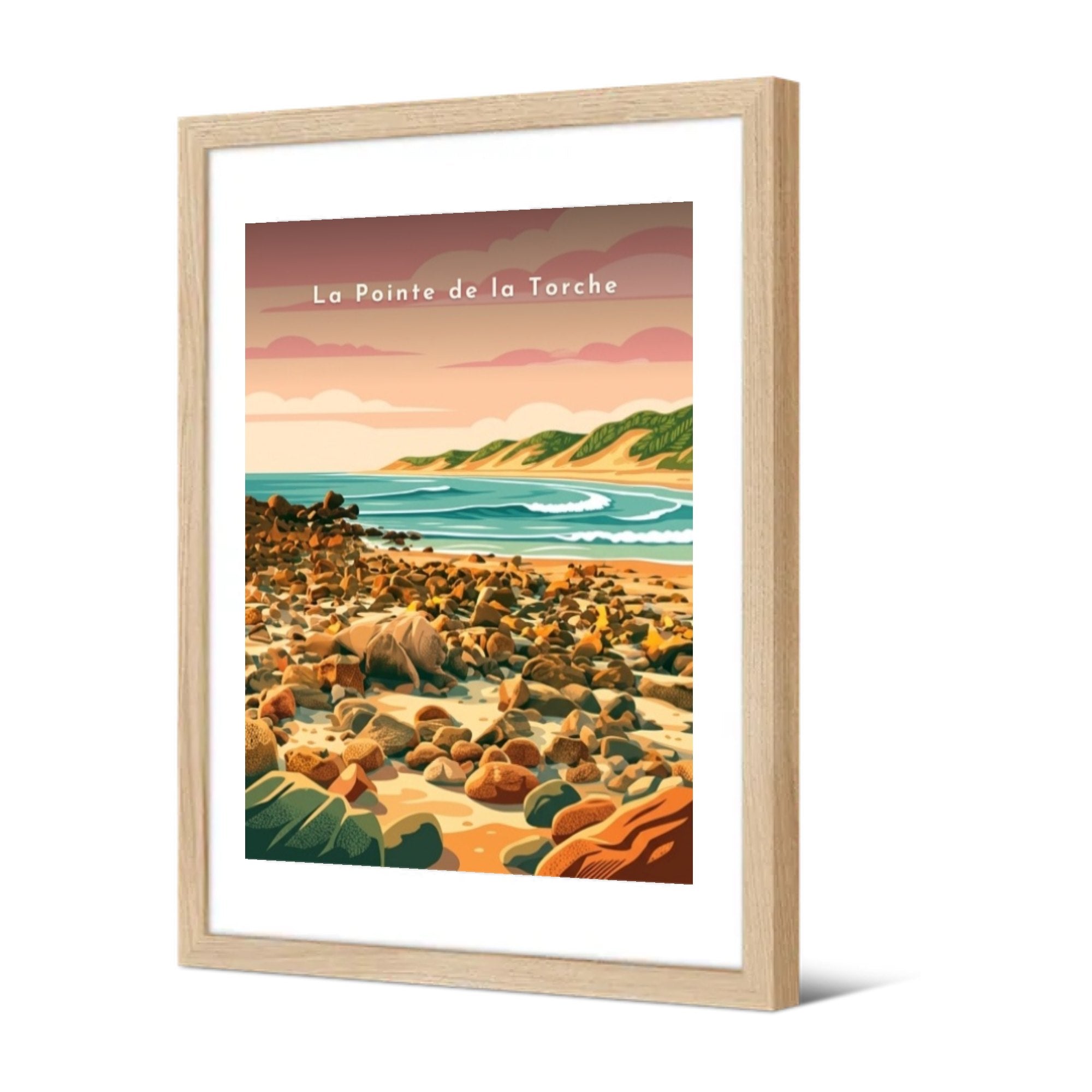 La Pointe de la Torche — Pôdevache, encadrée, vue de trois quarts