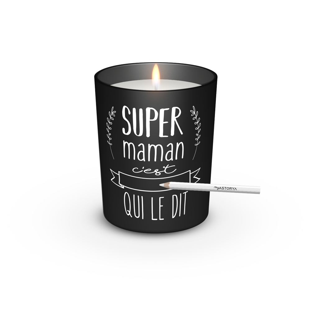 Bougie ardoise Amour