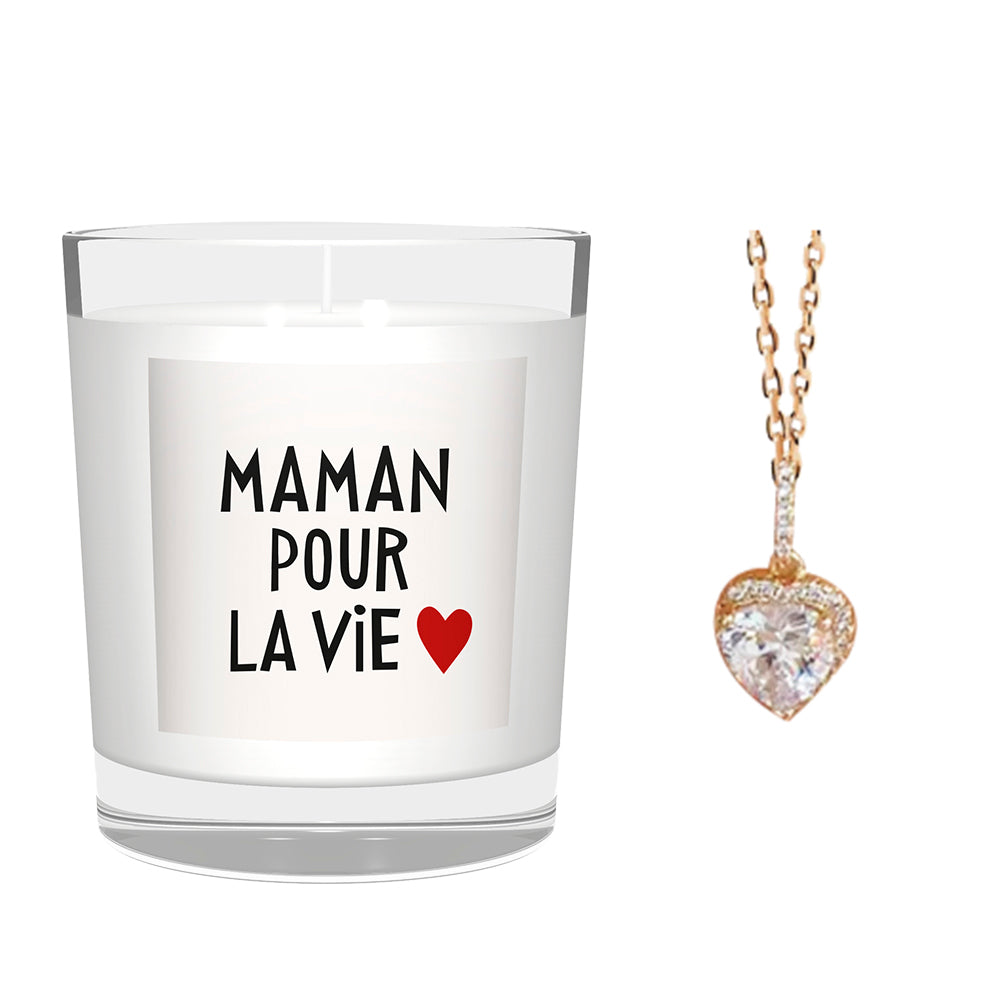 Mom for Life jewel candle