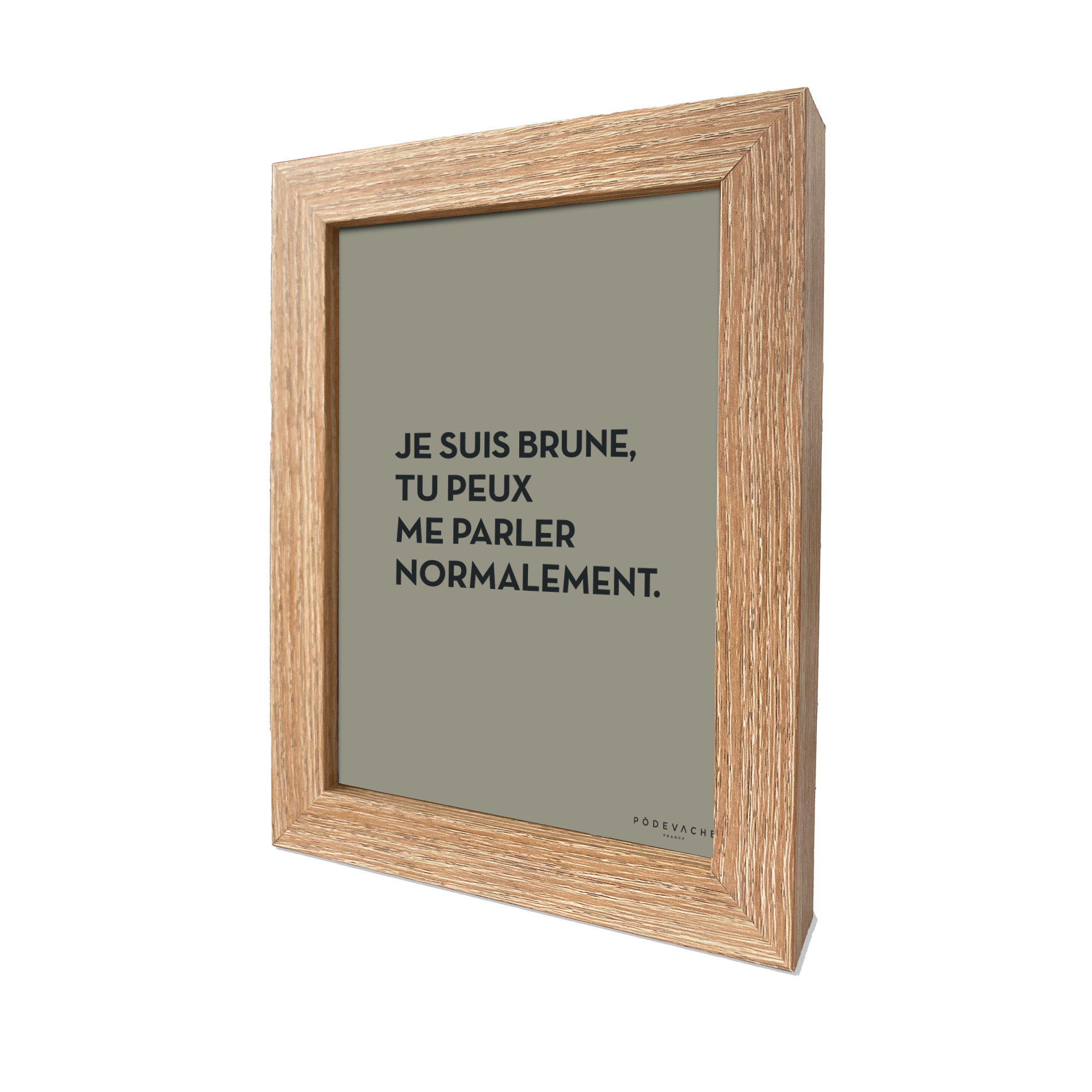 Carte postale message Brune