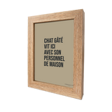 Carte postale message Chat