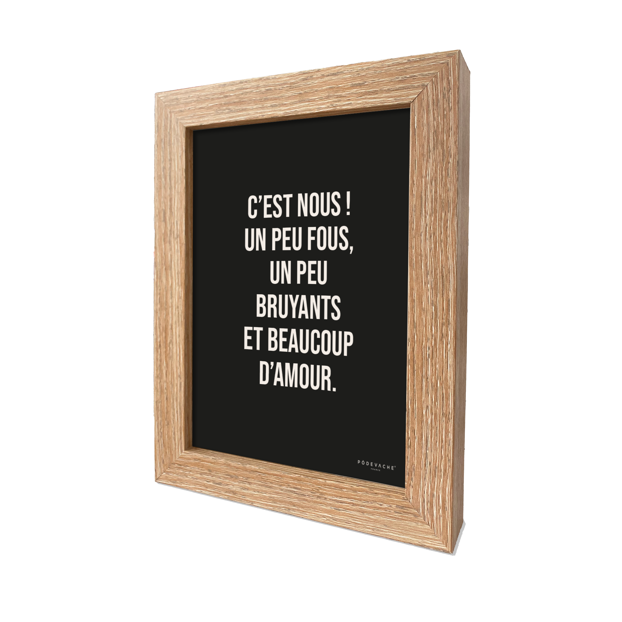Carte postale message Un Peu Fous