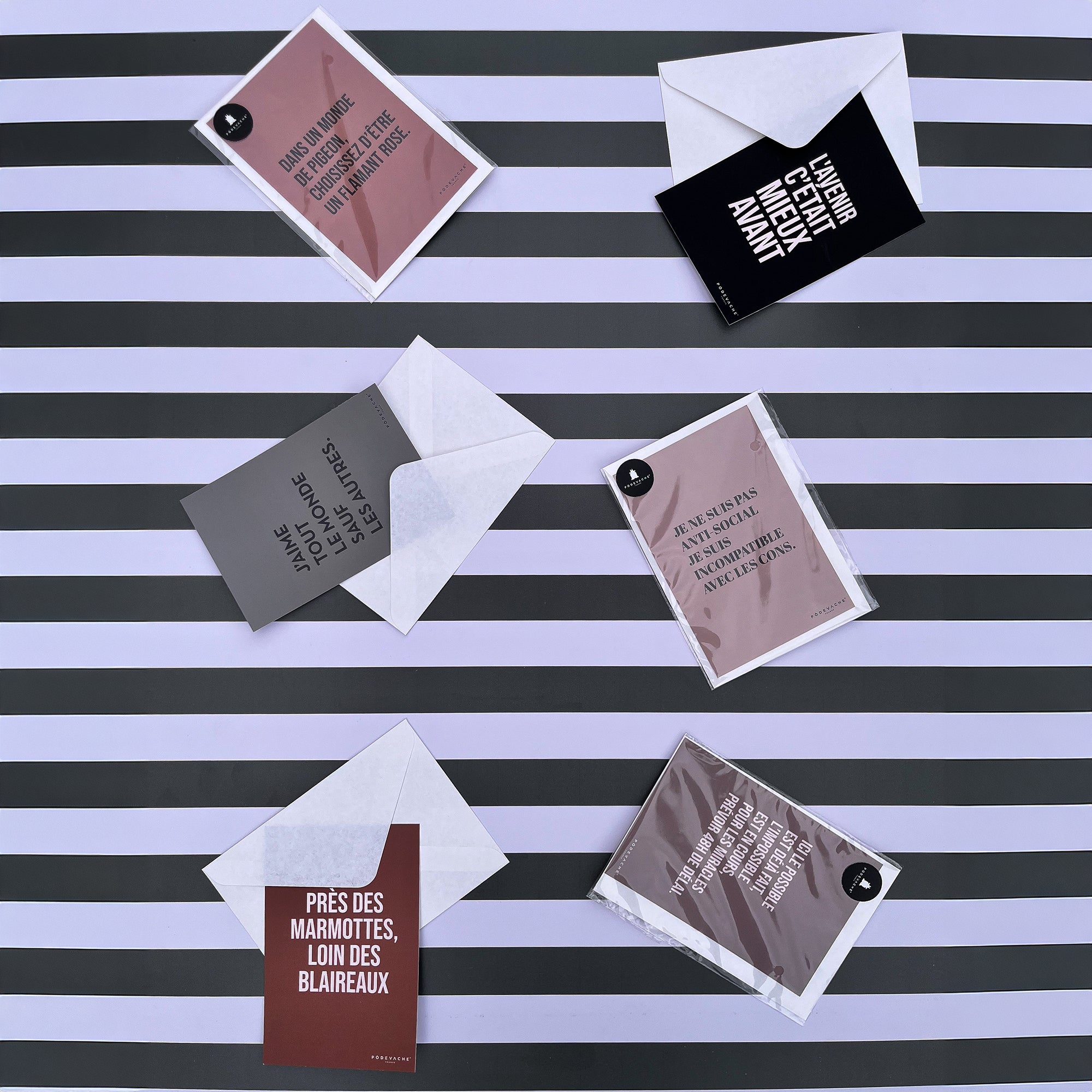 Carte postale message Mieux Avant