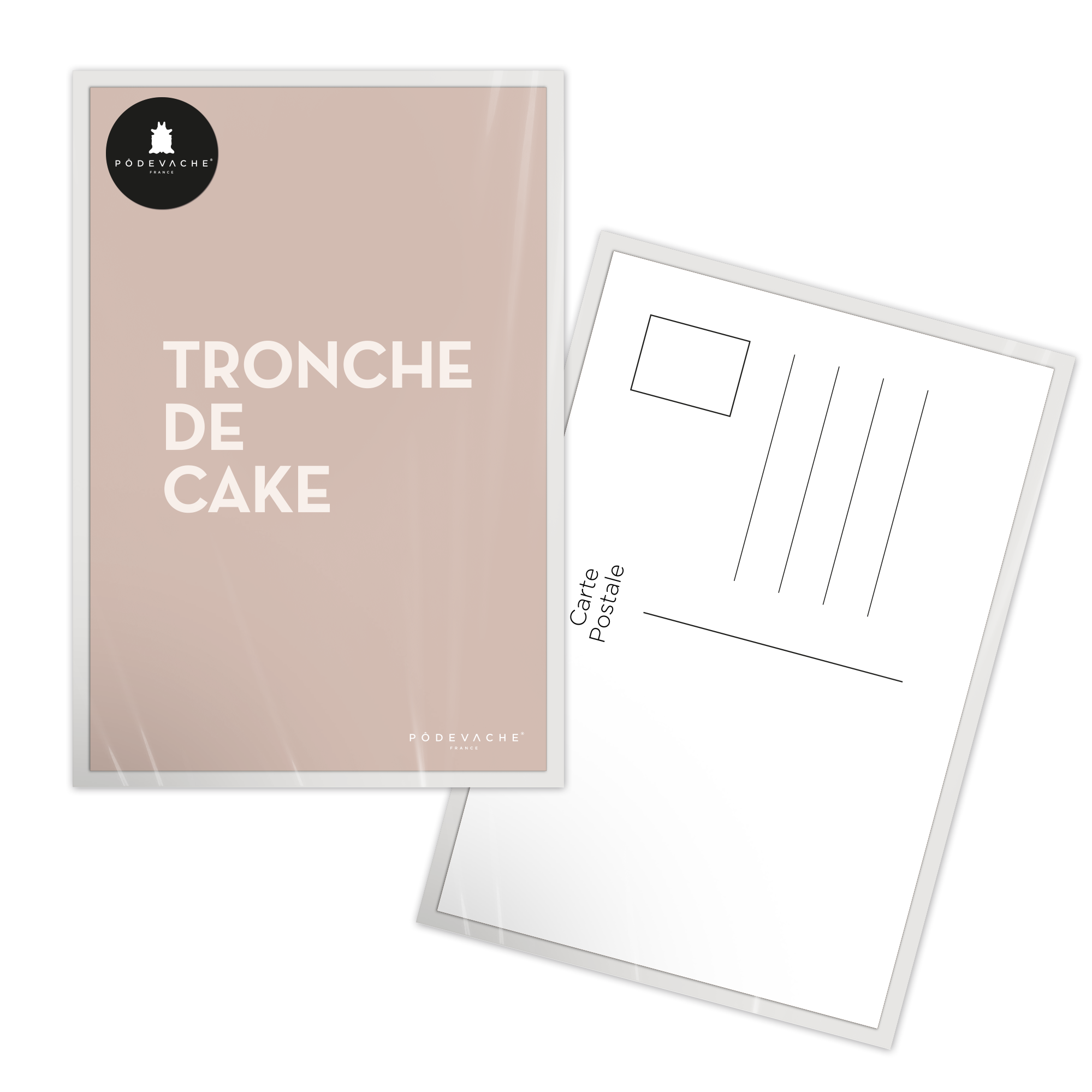 Carte postale message Tronche de Cake