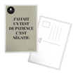 Carte postale message Patience