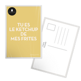 Carte postale en papier — modèle message Ketchup