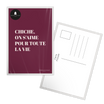 Carte postale message Chiche