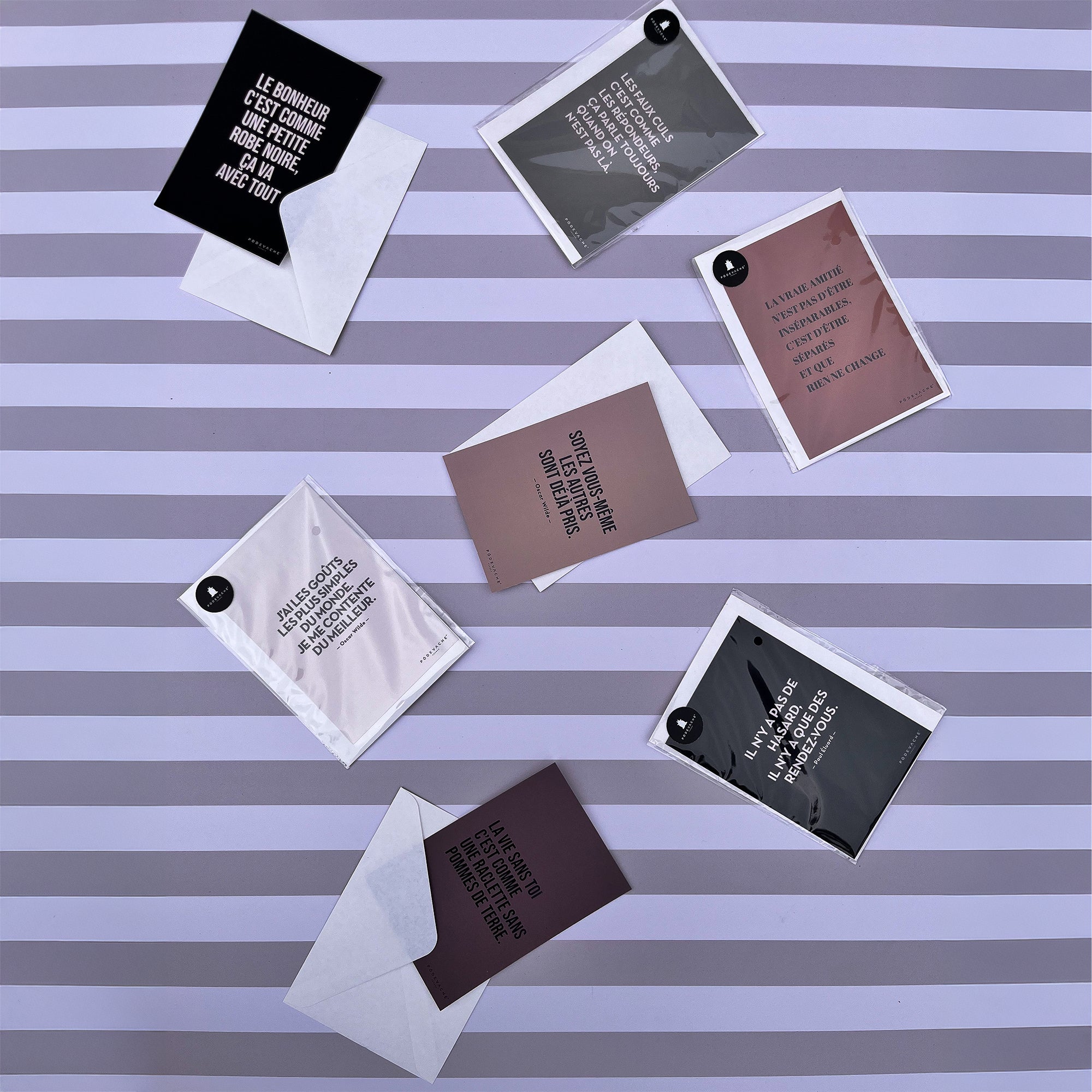 Carte postale message Hasard