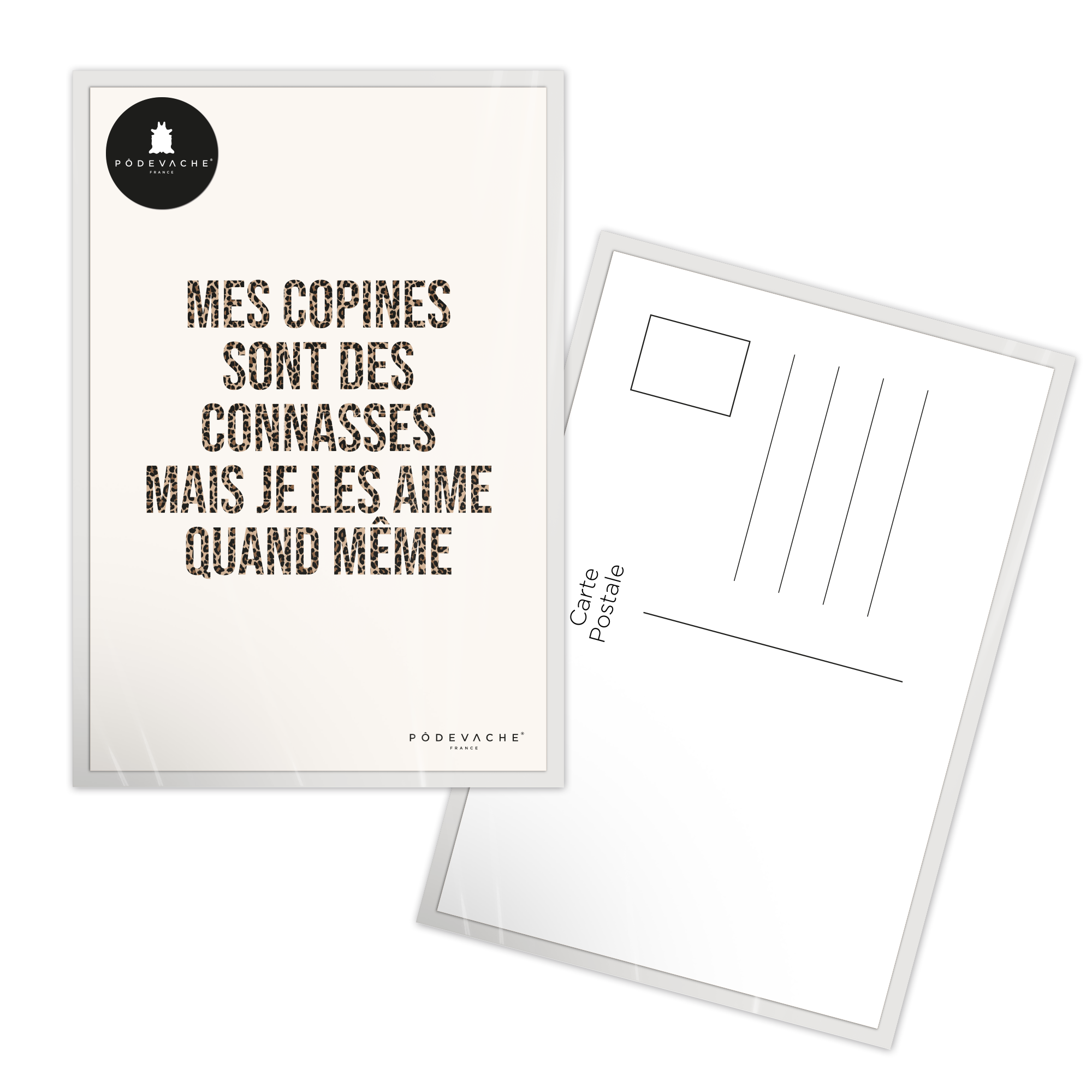 Carte postale message Copine