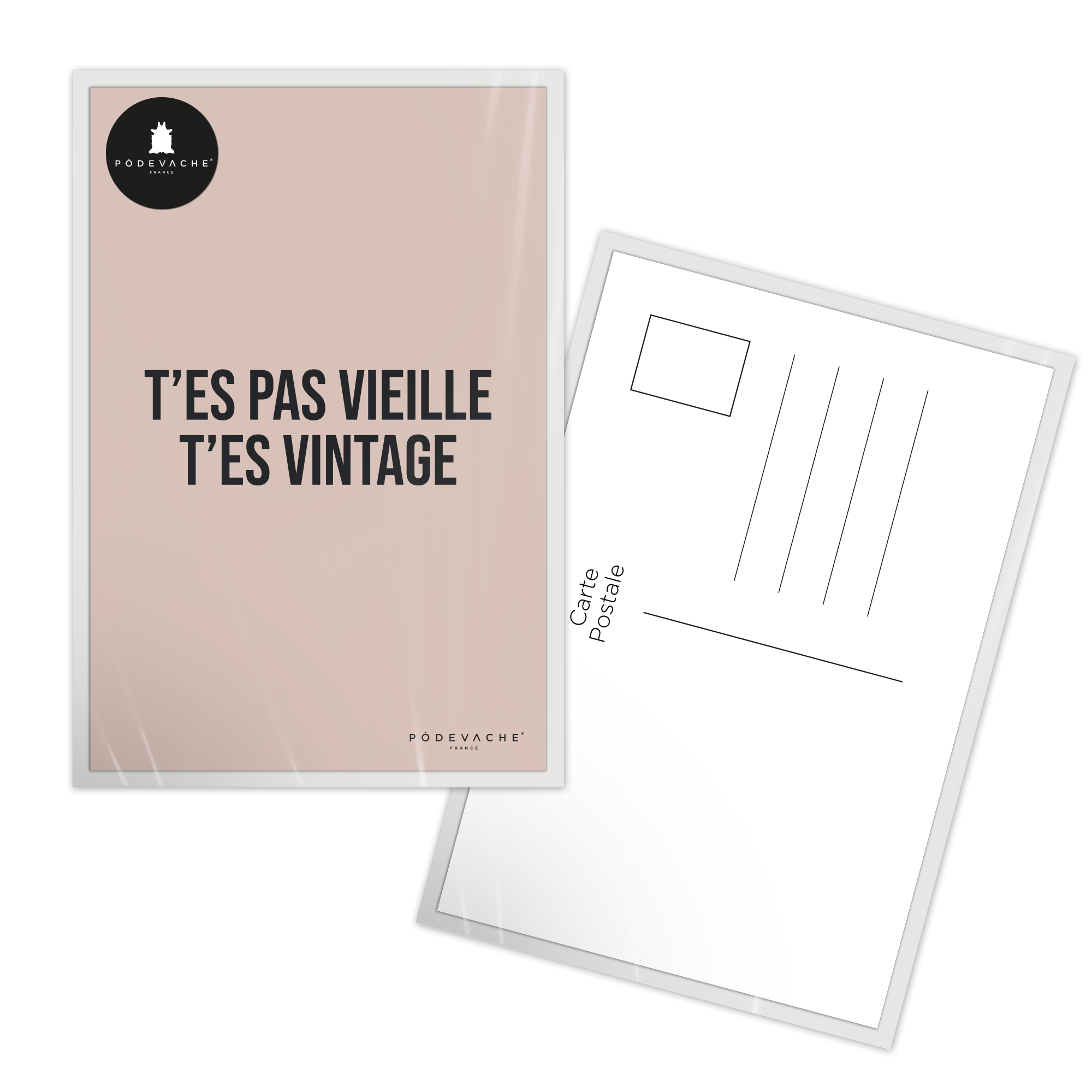 Carte postale message Vintage